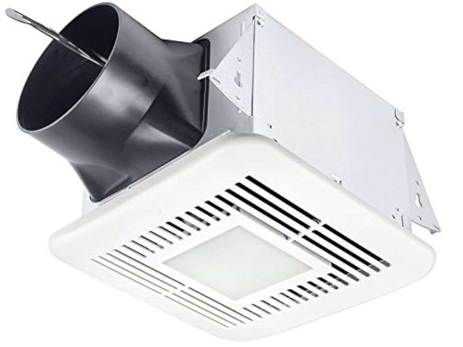 Delta BreezElite 80/110 CFM Bathroom Exhaust Fan with Humidity Sensor & LED Light - White - Perfect for Bathrooms, Laundry Rooms & Small Spaces