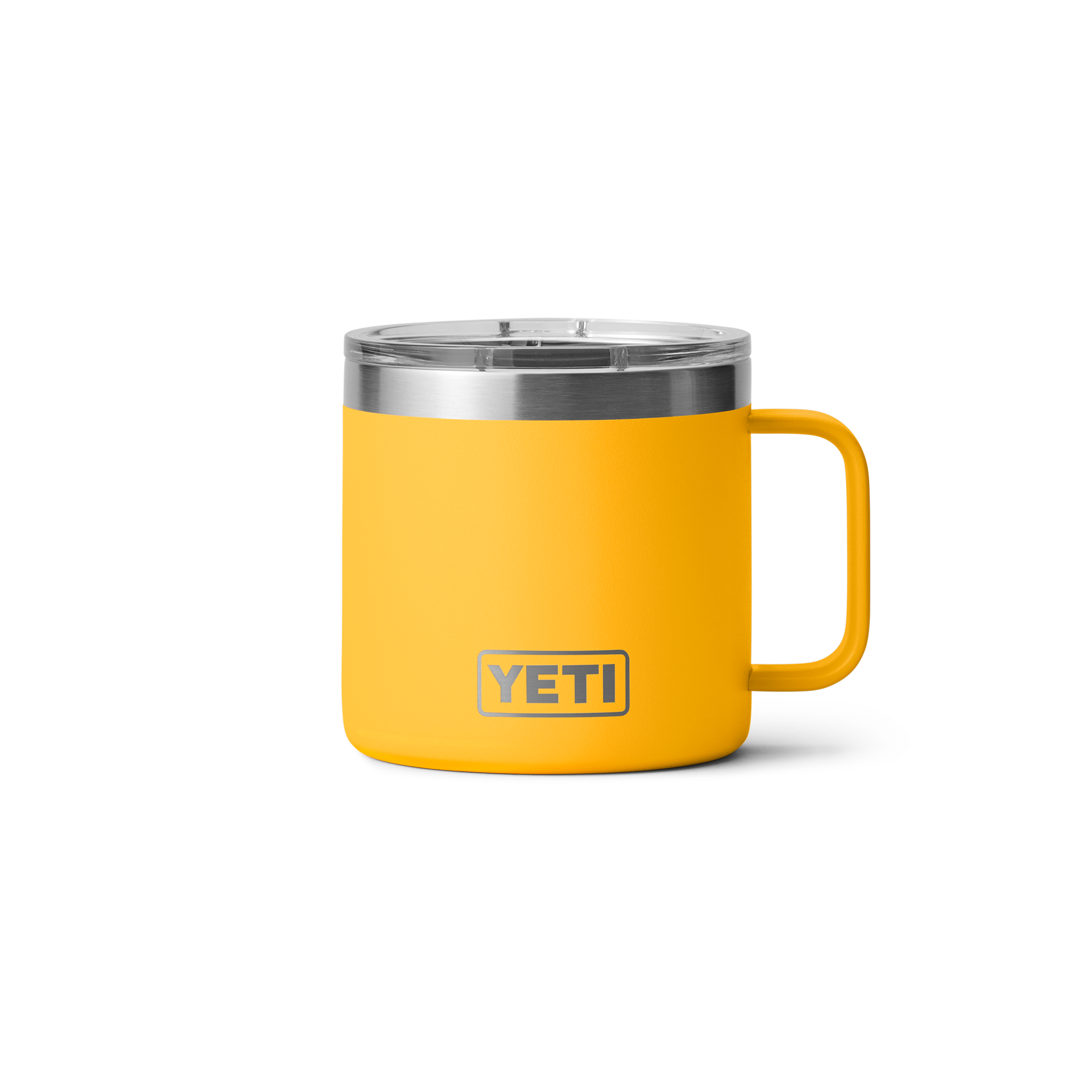 Yeti Rambler 14 oz Insulated Stainless Steel Travel Mug with Lid - Alpine Yellow | Leak-Proof, BPA-Free, Keeps Drinks Hot or Cold | Perfect for Camping, Hiking & Office Use