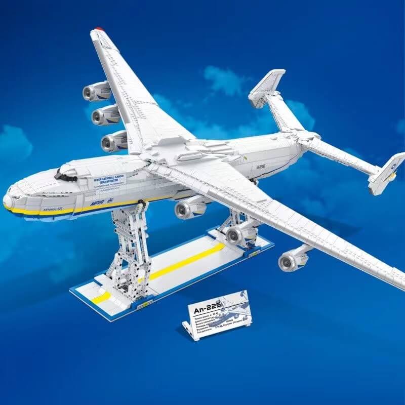JIE STAR 57014 AN-225 Mriya Transport Aircraft Model - 1:570 Scale Die-Cast Airplane for Collectors & Aviation Enthusiasts - Perfect for Display, Gifts, and Home/Office Decor