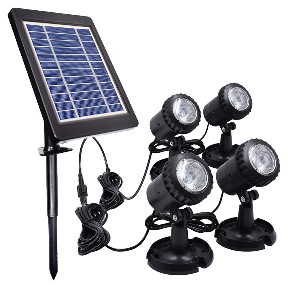 Mewmewcat Solar Outdoor Lights - Waterproof LED Landscape & Garden Lights for Walkway, Lawn, Backyard, Pool & Pond | Solar Powered Pathway & Security Lighting for Outdoor Decor & Safety