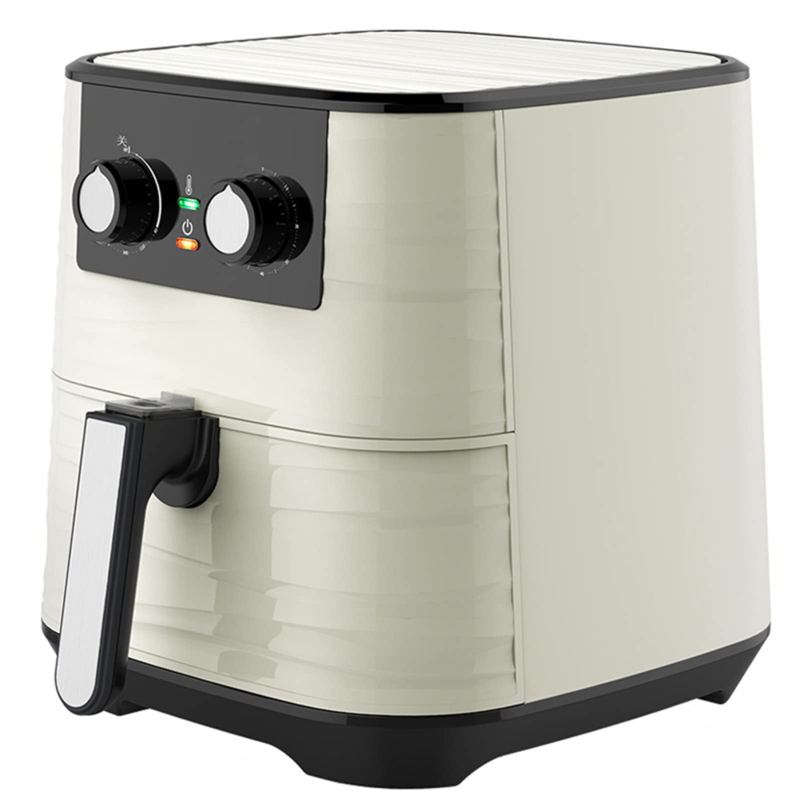 LIUXR 5.5L Electric Air Fryer Oven - Oil Free Cooker with 60-Minute Timer, Nonstick Frying Basket & Auto Shut Off - Perfect for Frying, Grilling, Baking & Healthy Cooking - Ideal for Home Kitchen, Dorm Room & Small Families