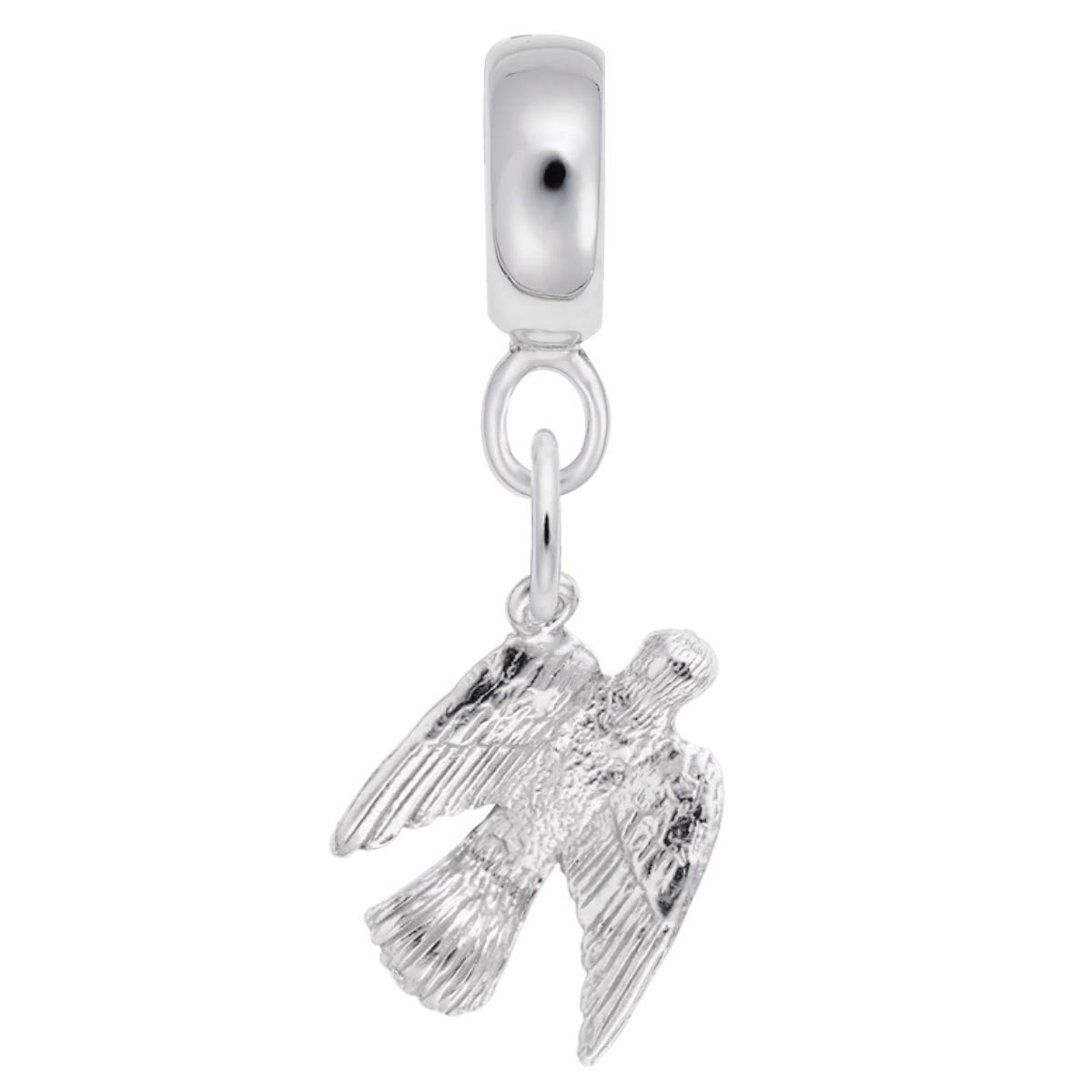 Dove Charm Dangle Beads for Bracelets & Necklaces - Elegant Jewelry Making Supplies for DIY Crafting, Perfect for Gifts & Special Occasions