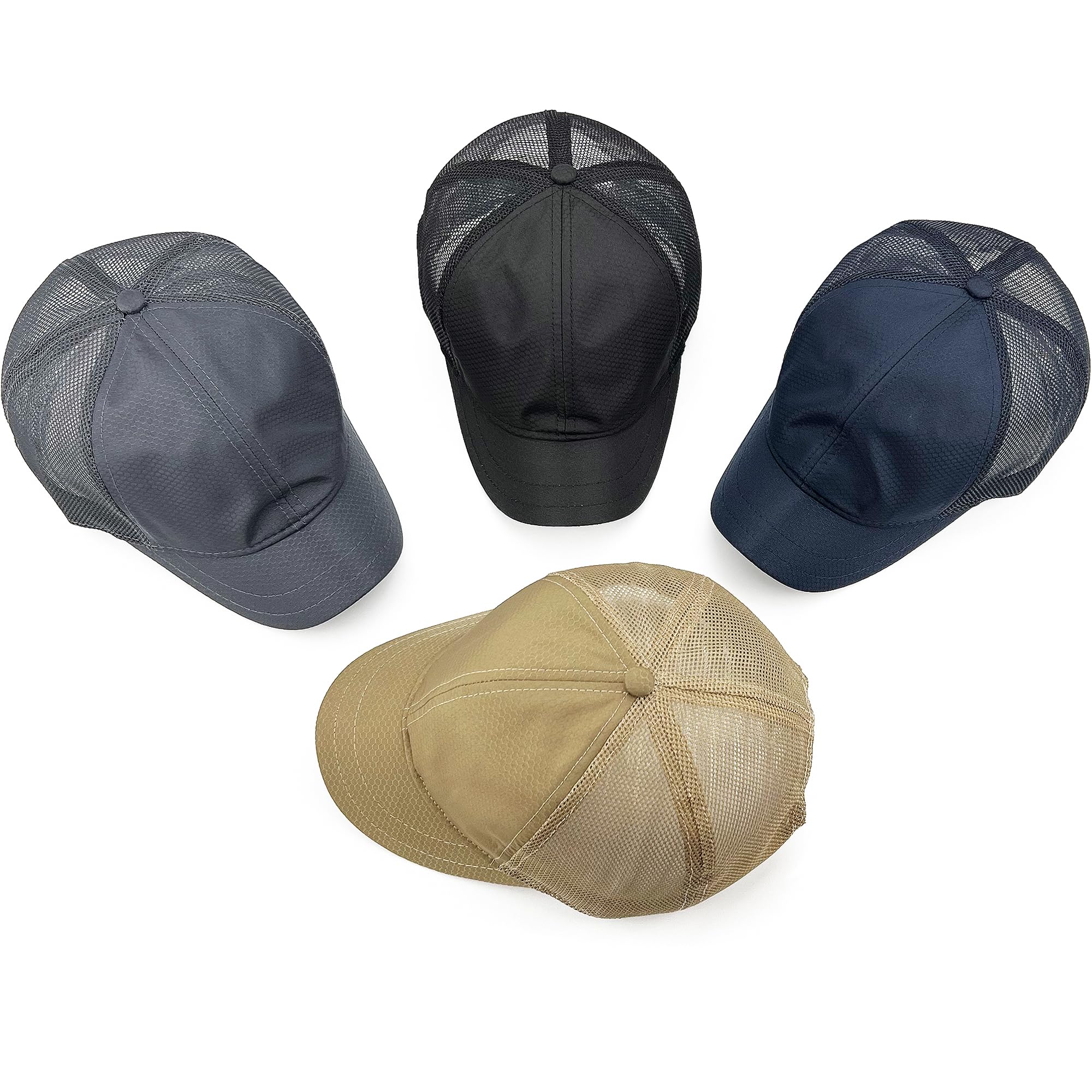 Breathable Mesh Back Baseball Caps for Women & Men - Quick Dry, Unstructured, Short Brim Running Hats - Perfect for Jogging, Hiking & Outdoor Sports