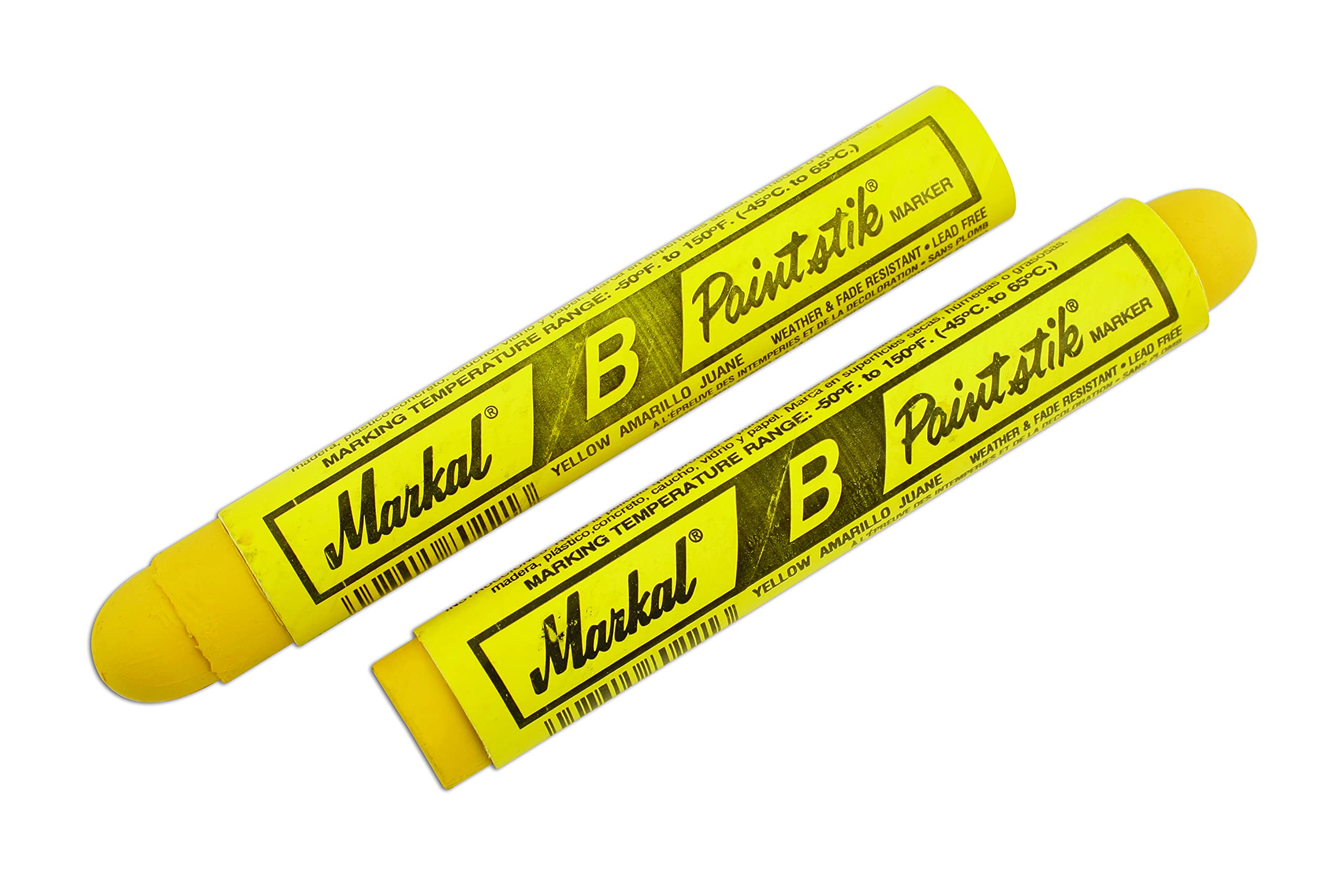 35100 Tire Marker Pens - Yellow (12 Pack) - Durable, High-Visibility Marking for Tires, Wheels & Automotive Surfaces - Perfect for Mechanics, DIY Enthusiasts & Car Maintenance