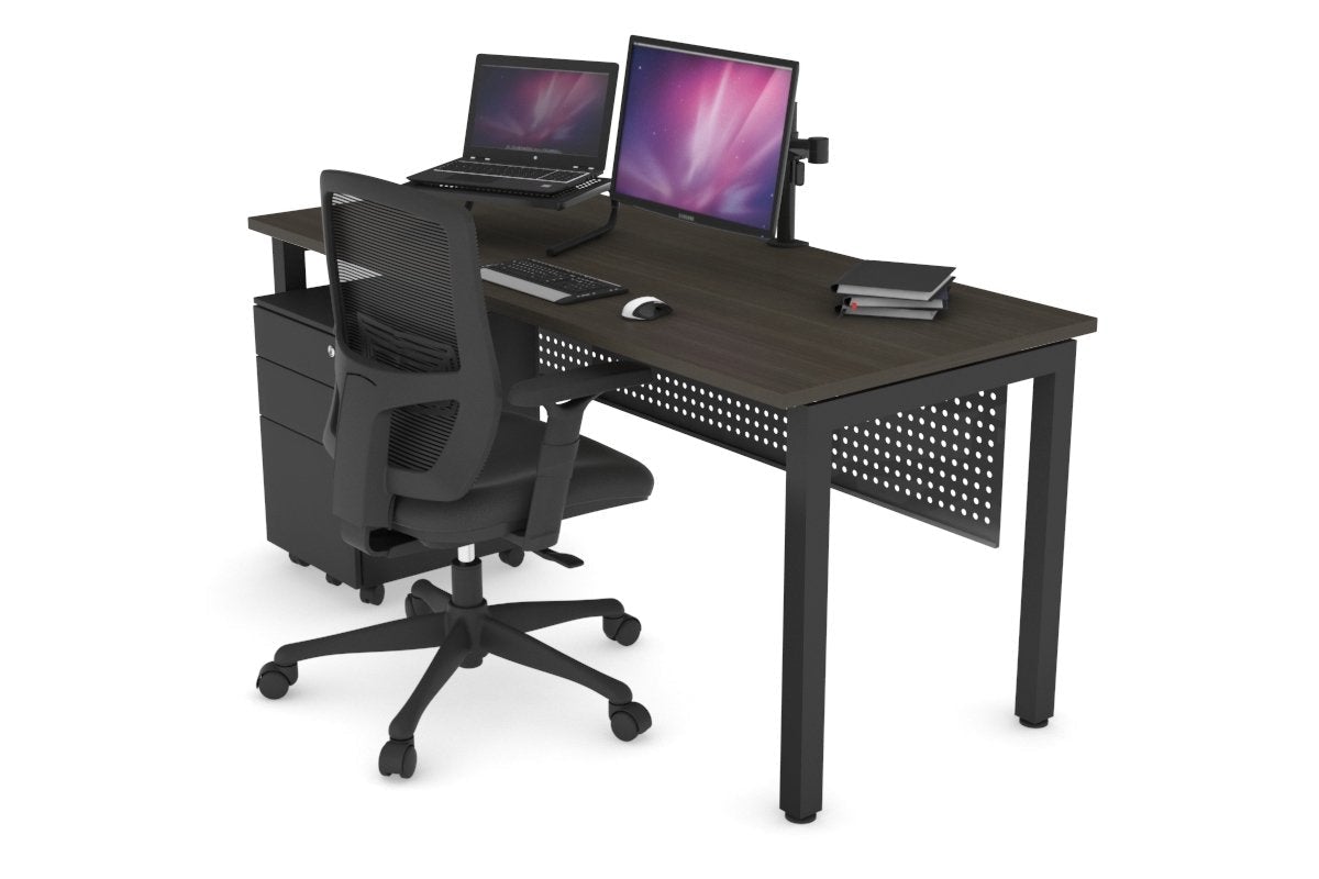 Quadro Square Legs Office Desk - 1600L x 700W Modern Workstation for Home & Office - Perfect for Remote Work, Study & Professional Workspaces
