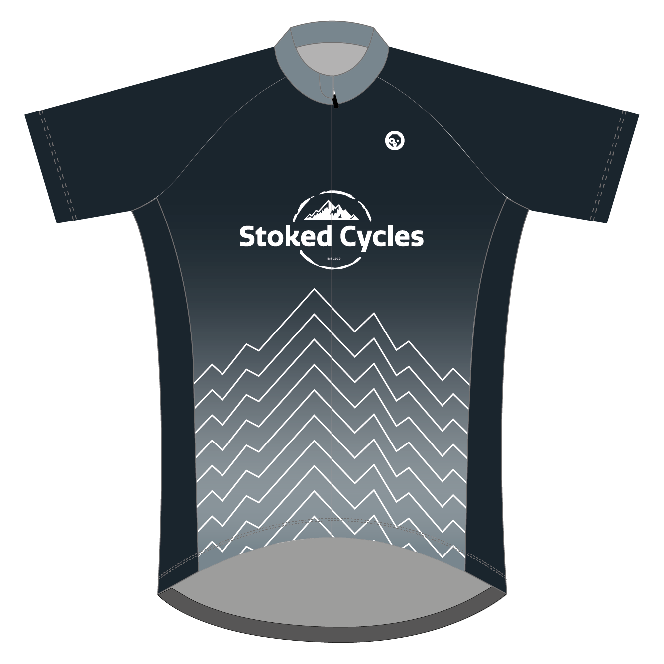 Stoked Cycles Club Jersey J01 - Entry Level Cycling Jersey for Men & Women - Perfect for Road Biking, Mountain Biking & Cycling Clubs