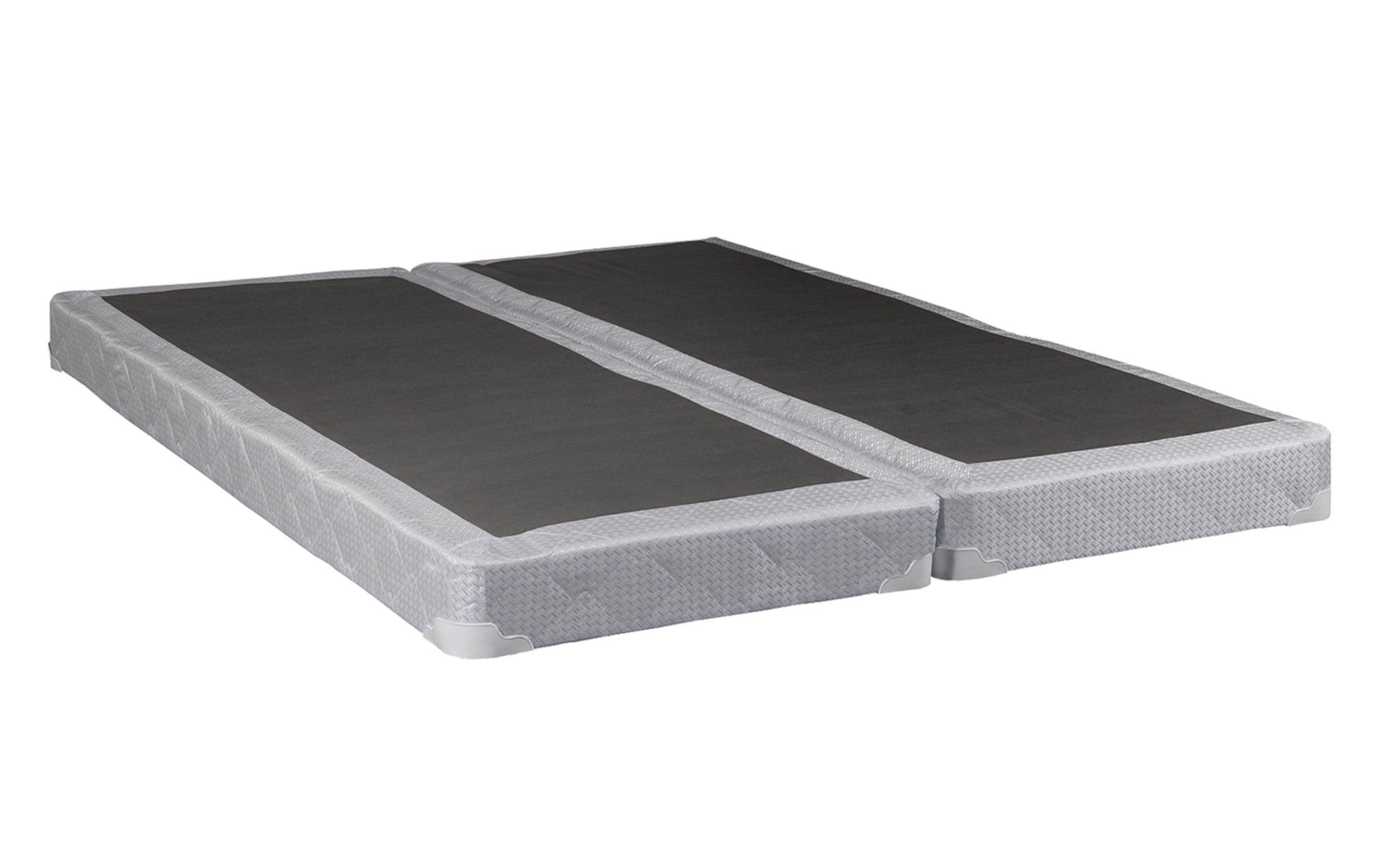Low Profile Split Wood Traditional Box Spring Foundation for Mattress Set - Sturdy Bed Base Support for Queen, King & Full Size Beds - Perfect for Bedroom, Guest Room & Dormitory Use