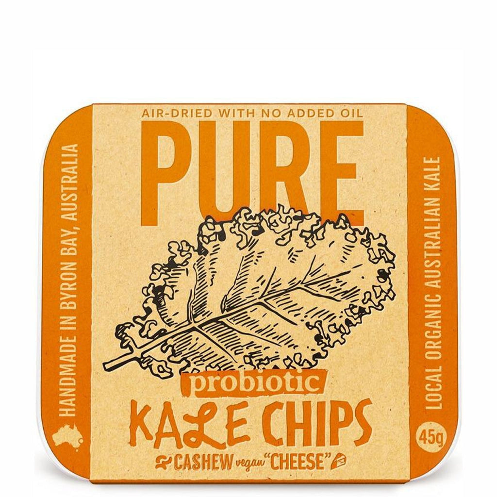 Organic Vegan Cashew Cheese Kale Chips - Gluten-Free, Dairy-Free Healthy Snack - Perfect for Keto, Paleo Diets & On-the-Go Nutrition