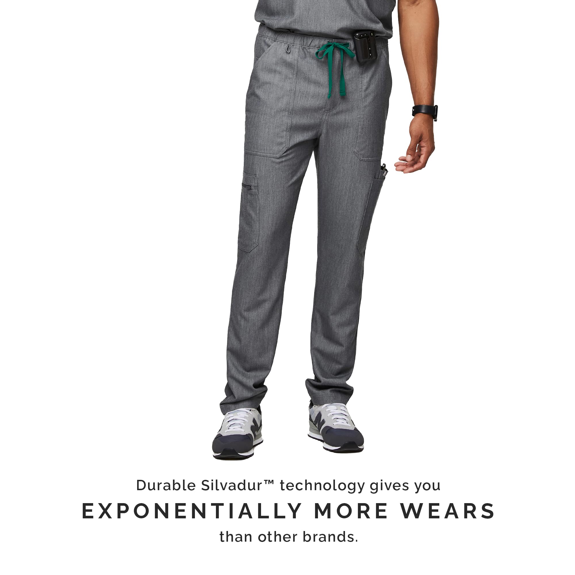 FIGS Cairo Cargo Scrub Pants for Men - Classic Straight Leg Medical Scrubs with 9 Pockets | 4-Way Stretch & Anti-Wrinkle Fabric | Comfortable Workwear for Doctors, Nurses & Healthcare Professionals | Perfect for Hospital Shifts & Clinical Duties