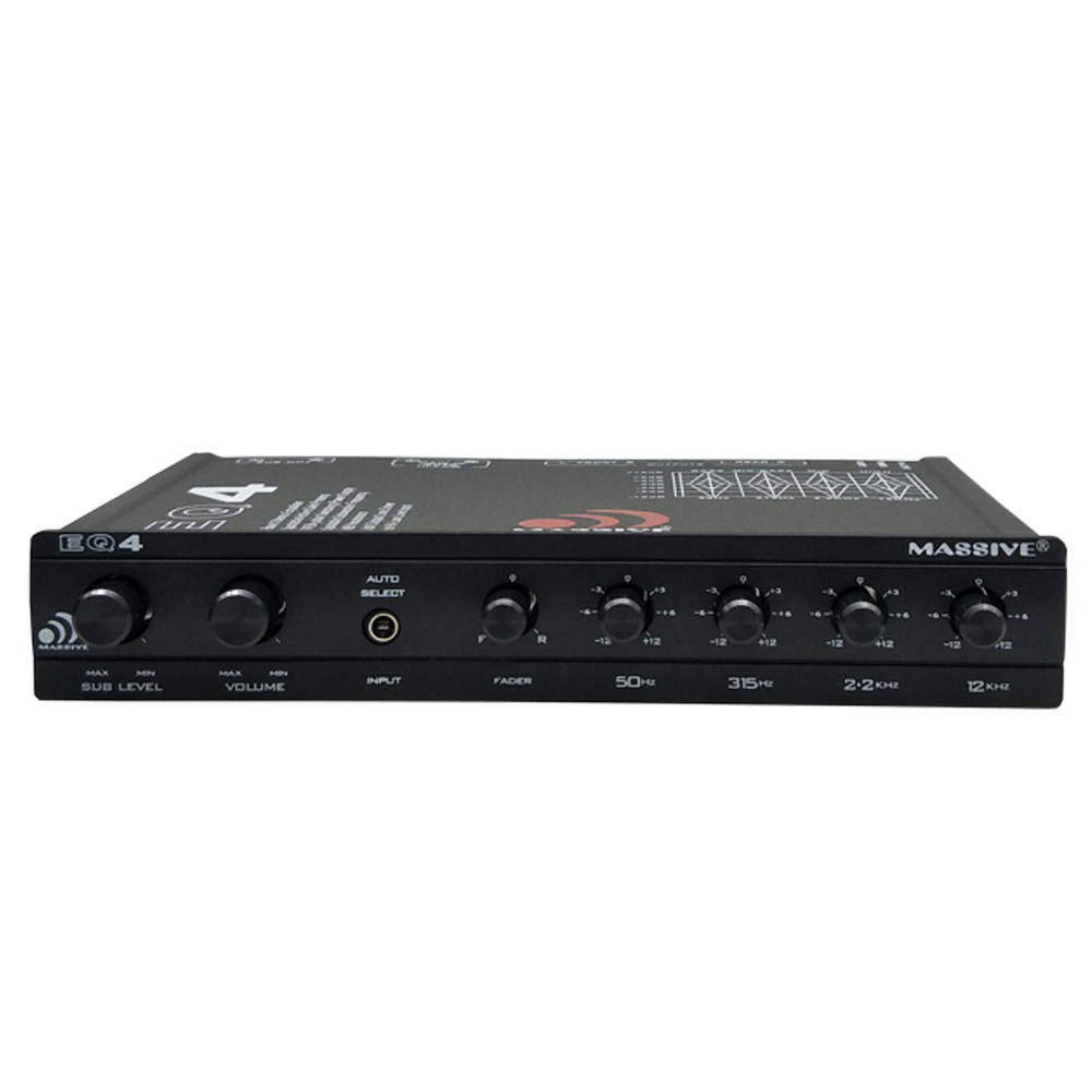 EQ4 4 Band Car Audio Graphic Equalizer - Premium Sound Control for Vehicles | Enhance Bass, Treble & Midrange | Perfect for Car Audio Systems & Custom Installations