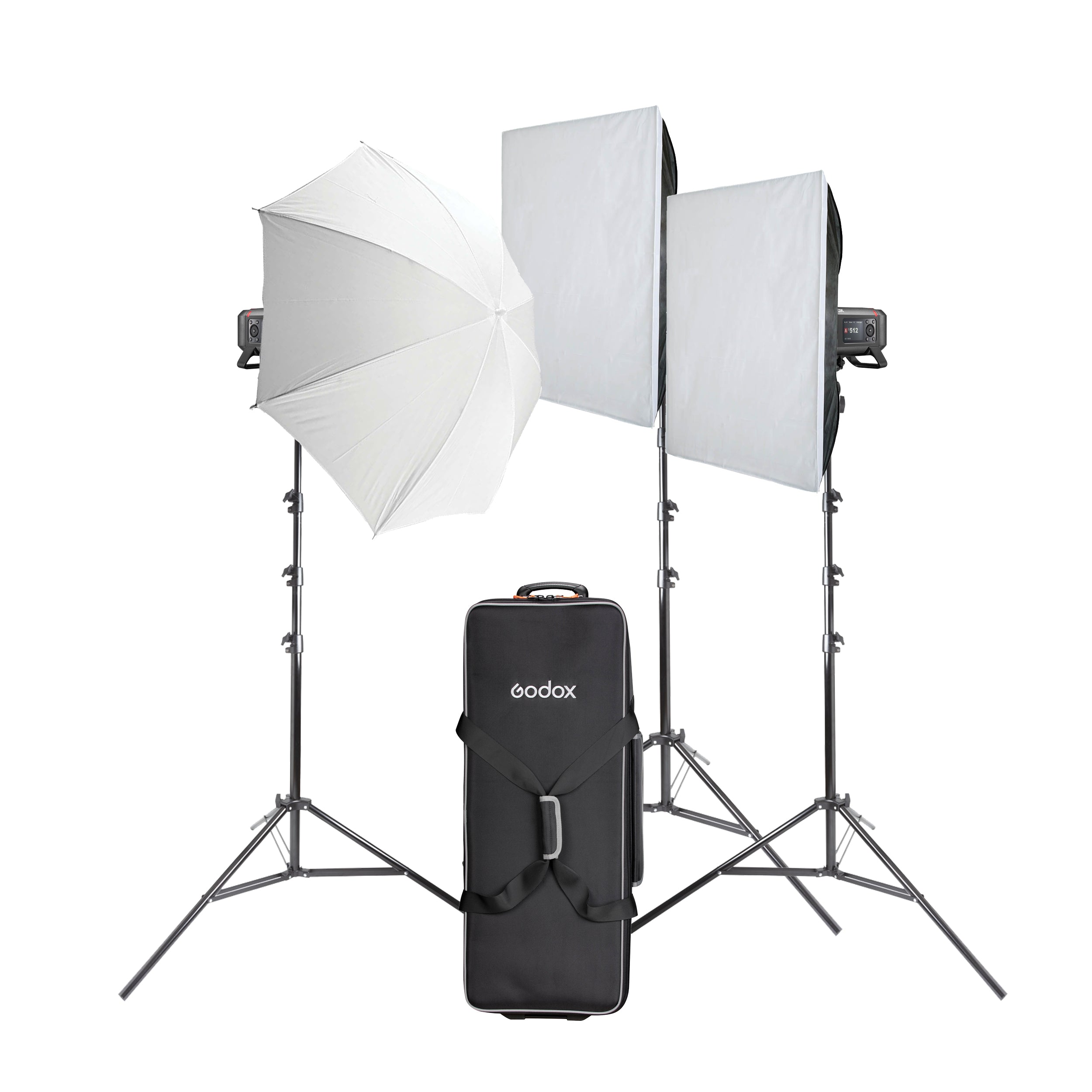 Godox AD600PRO II Portable Battery Powered Flash Strobe Kit with 3 Light Heads - Professional Photography Lighting for Studio, Outdoor & Event Shooting