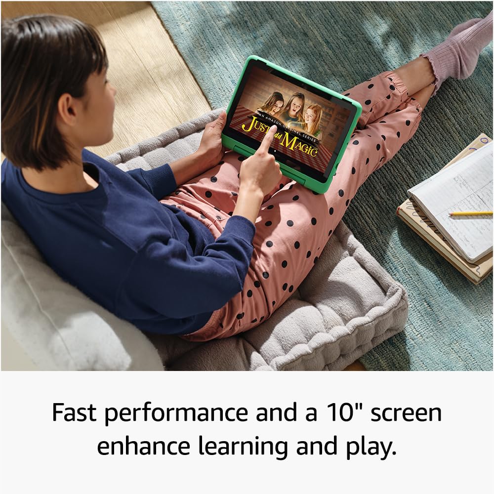 Amazon Fire HD 10 Kids Pro Tablet with Made for Amazon Kids Case | 10.1