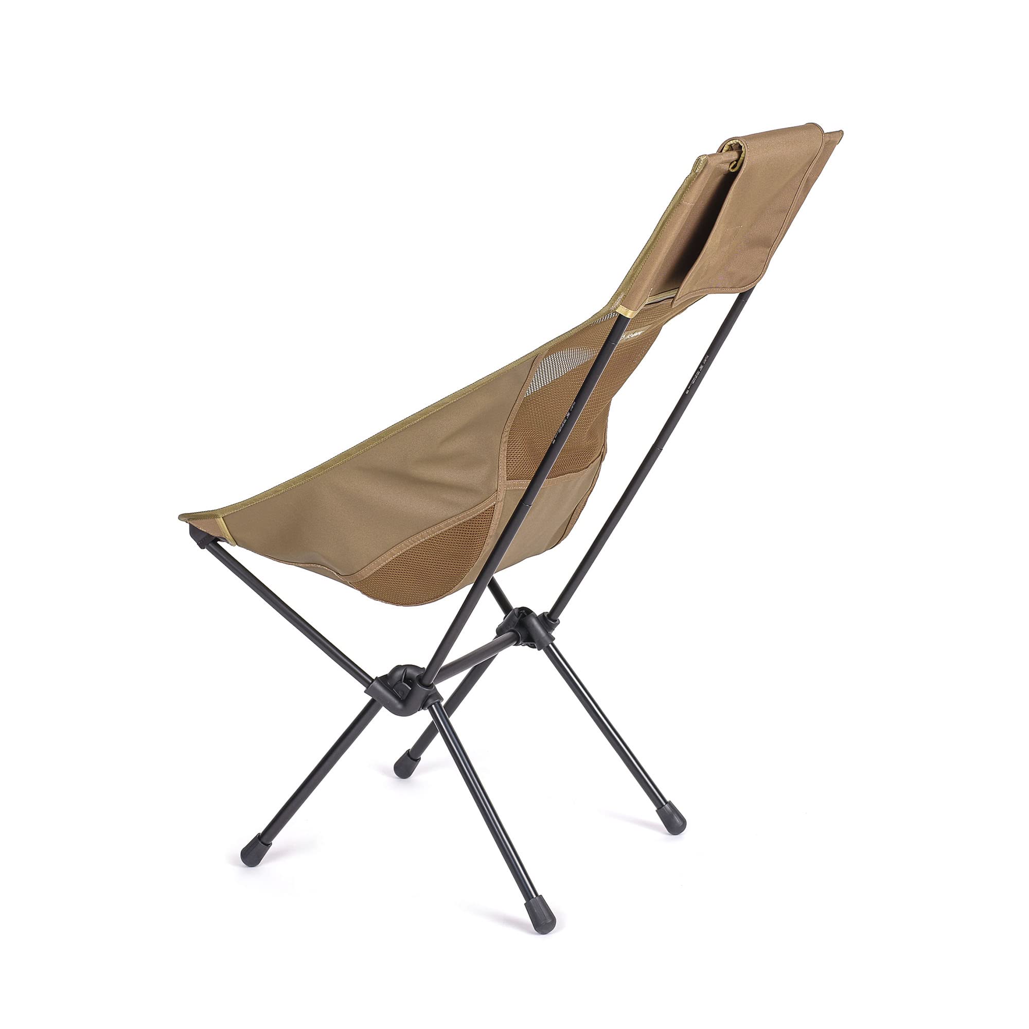 Helinox Sunset Chair - Lightweight High-Back Compact Folding Camping Chair with Storage Pockets (Coyote Tan) - Perfect for Outdoor Adventures, Beach Trips, and Backpacking