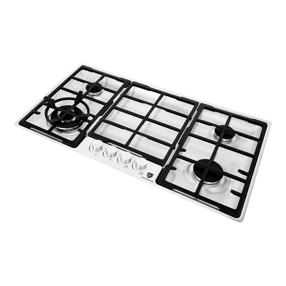 EF HB FG 4090 TN VSB Built-in Induction Cooktop - 36 Inch Stainless Steel Electric Stove with Touch Controls - Perfect for Modern Kitchens, Restaurants & Home Chefs
