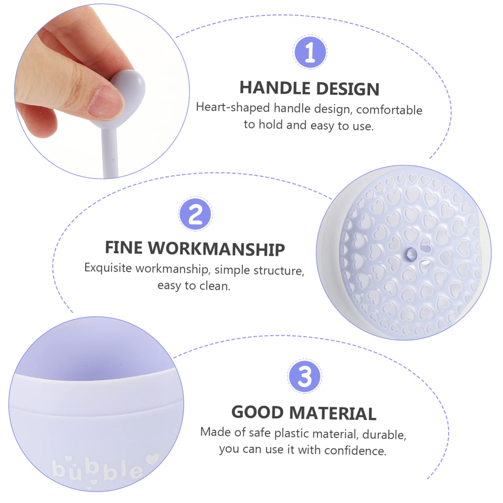FRCOLOR Portable Face Bubble Maker & Foam Maker for Face Wash - 2 Pack Set - Easy to Clean - Perfect for Travel, Spa Days & Gentle Skin Cleansing