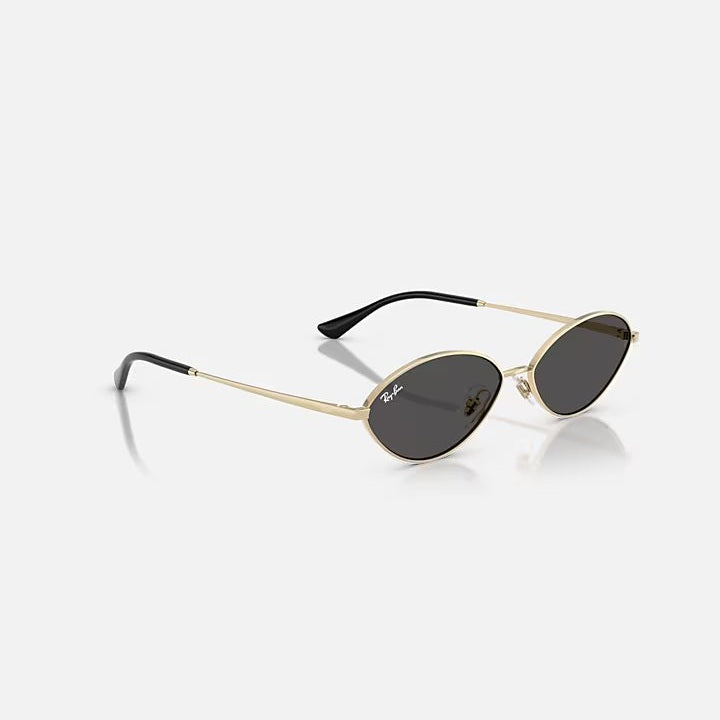 Ray Ban Kai Sunglasses - Polished Pale Gold Frame with UV Protection - Perfect for Outdoor Activities, Beach & Driving