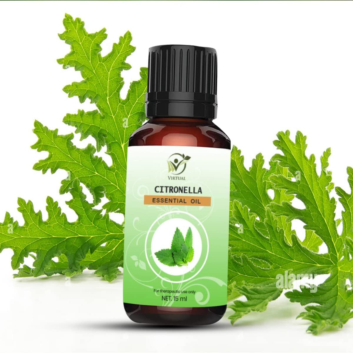100% Pure & Natural Citronella Essential Oil for Hair & Skin Care - Mosquito Repellent & Aromatherapy - Refreshing Scent for Diffusers, Massage & Outdoor Activities