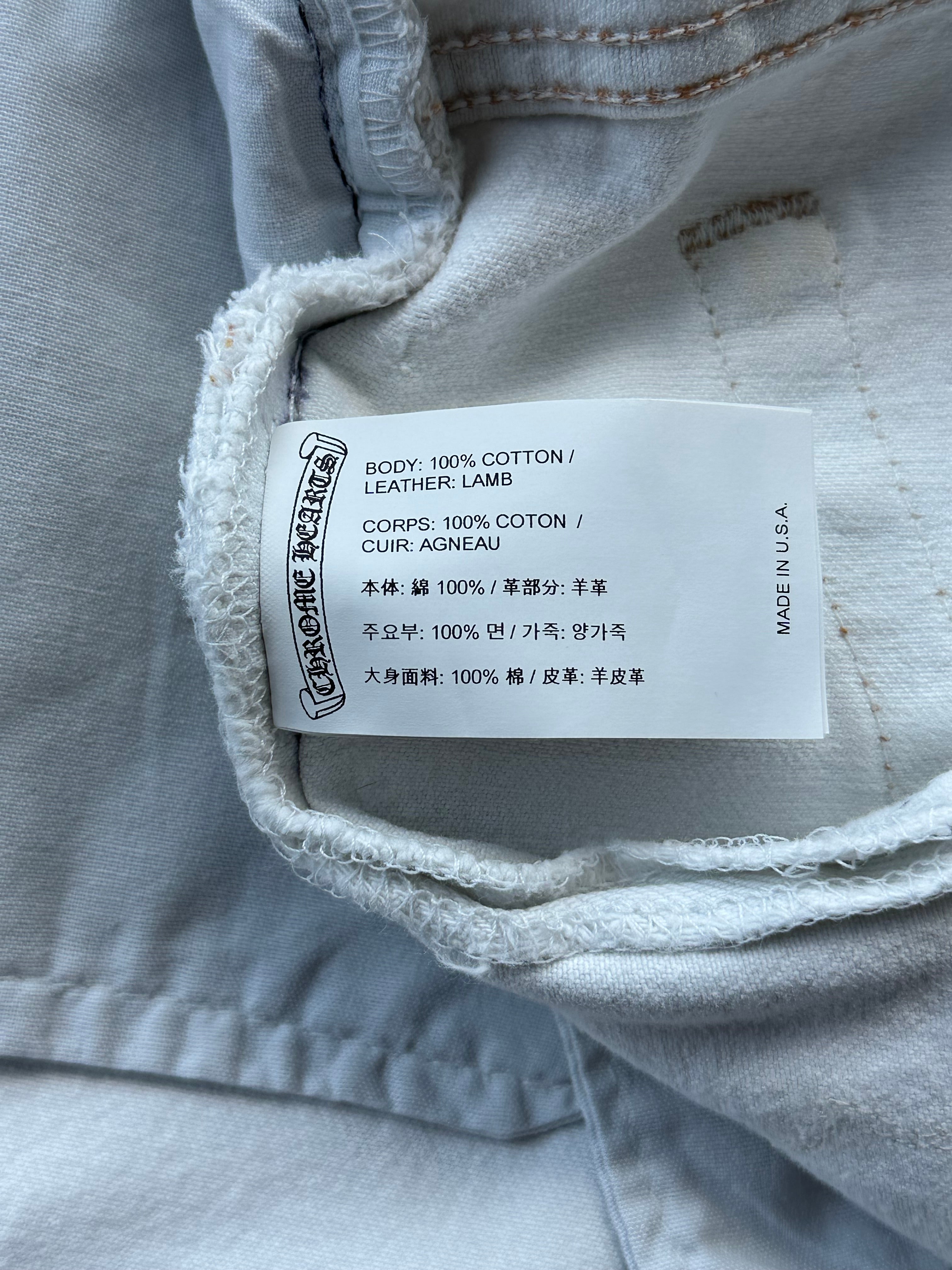 Chrome Hearts x Levi's White Mixed Patch St. Barth Exclusive Jeans - Limited Edition Designer Denim for Men & Women | Perfect for Streetwear, Luxury Fashion & Collector's Wardrobe