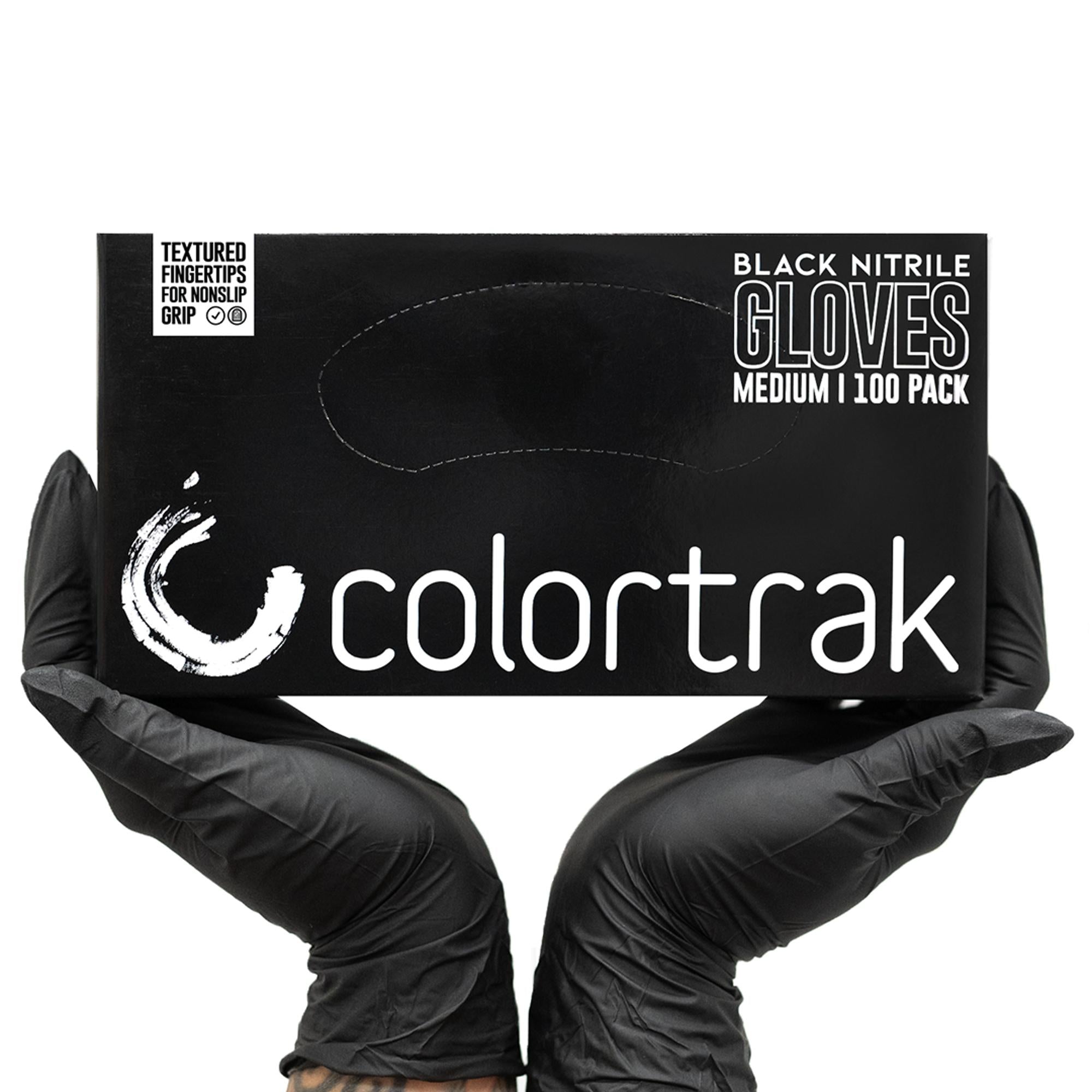 Premium Black Nitrile Gloves - 100 Count, Disposable, Powder-Free, Latex-Free - Ideal for Medical, Dental, Tattoo & Food Handling Safety