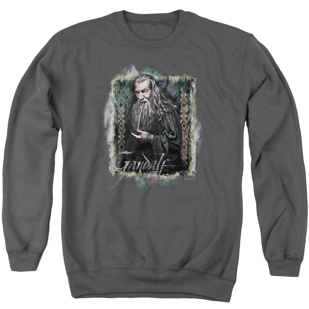 The Hobbit Gandalf Unisex Adult Crewneck Sweatshirt for Men & Women - Fantasy Movie Merchandise, Lord of the Rings Gift for Fans, Cozy Lounge Wear
