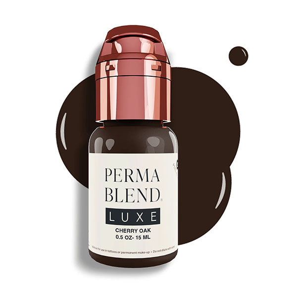 Perma Blend Luxe Cherry Oak Tattoo Pigment - Professional Tattoo Ink for Artists, Permanent Makeup & Cosmetic Tattooing - Ideal for Eyebrows, Lips & Body Art