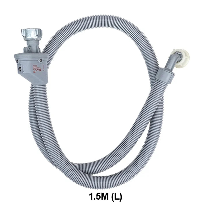 Unilux Universal Dual Layer Anti-Flood 1.5m Inlet Hose ULX105 - Heavy Duty Washing Machine Hose for Laundry Room & Utility Sink Connections