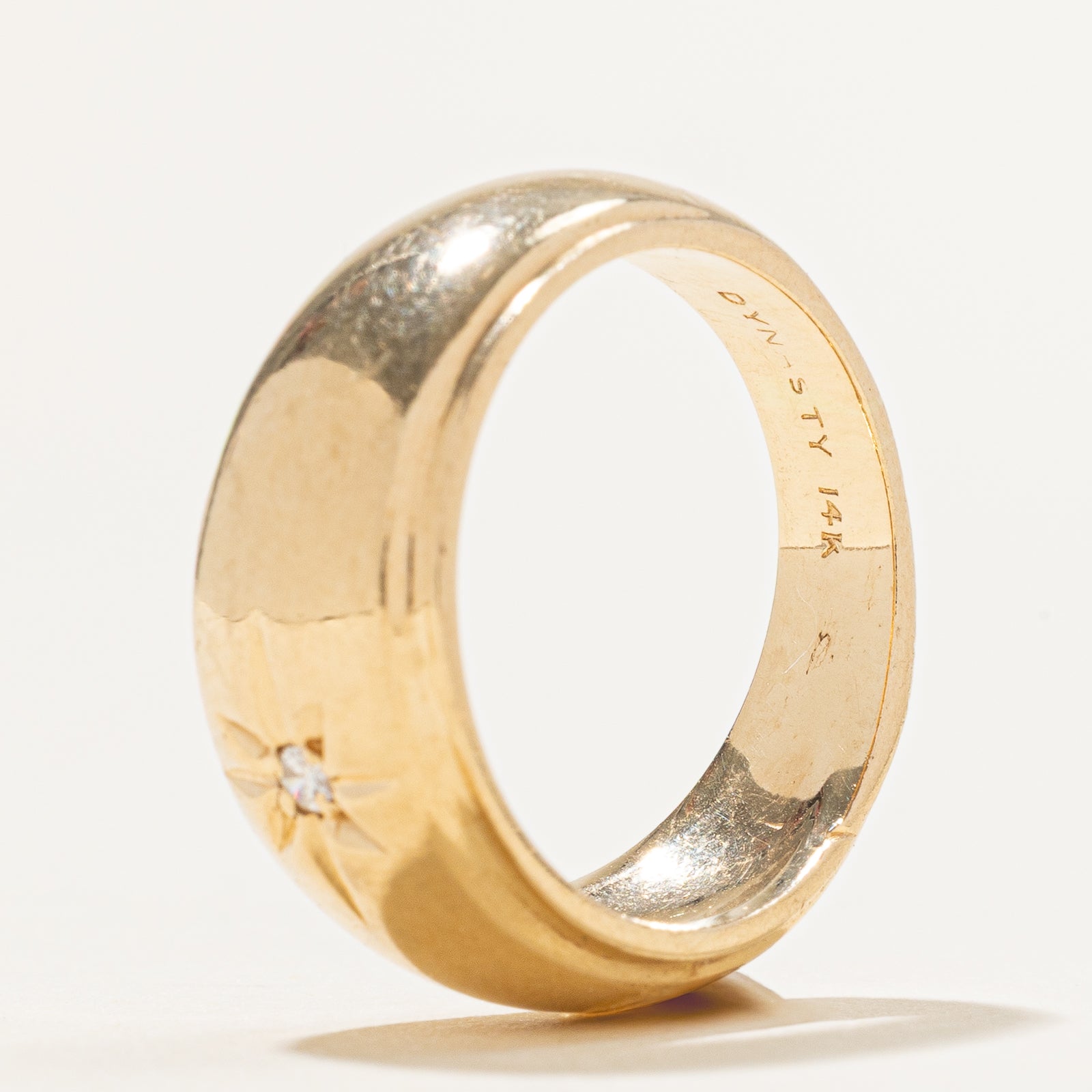 0.02ct Diamond Star Set Wedding Band Ring - Size 6.75 - Perfect for Engagement, Anniversary & Bridal Jewelry Gifts