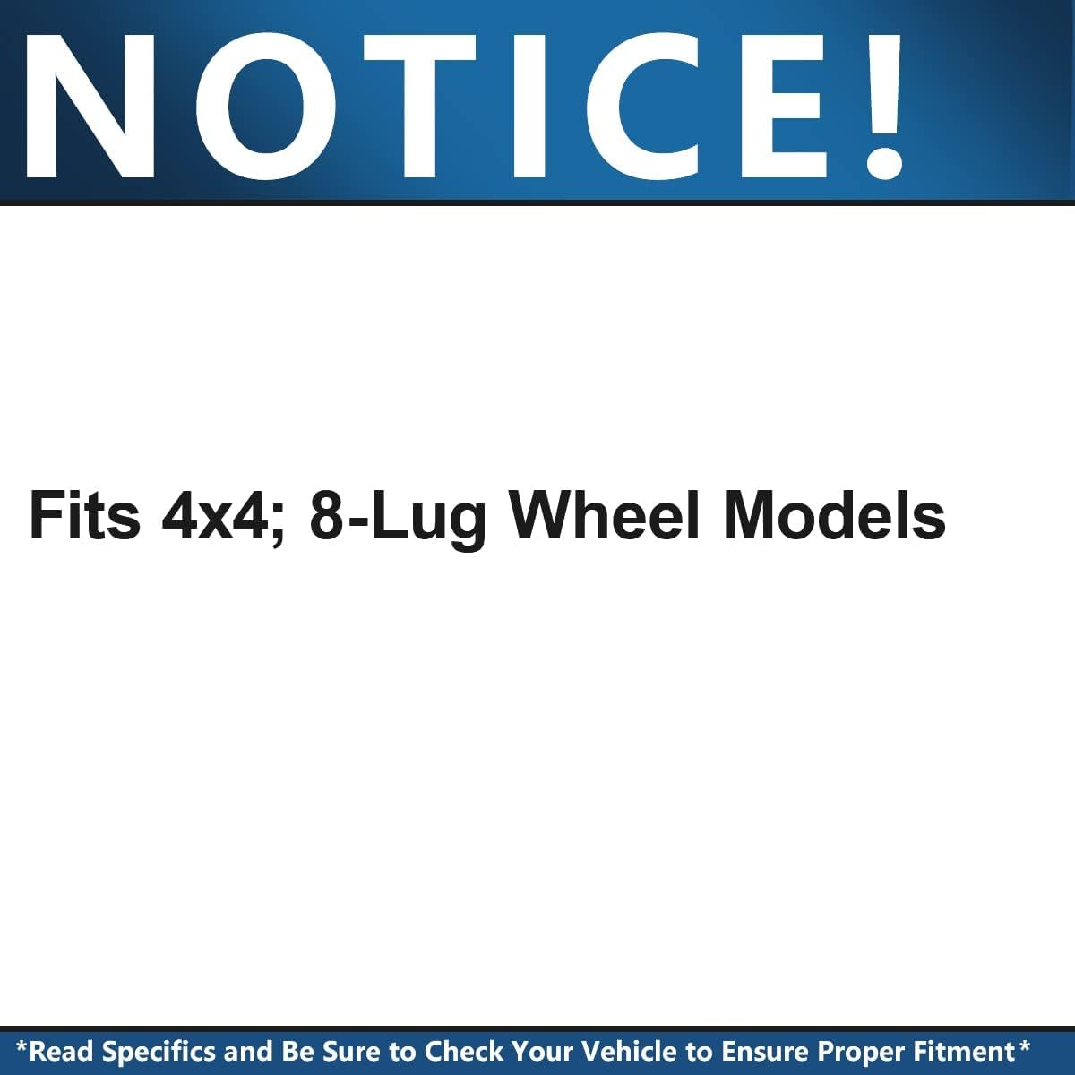 Detroit Axle 4WD Front Wheel Bearing Hub Assembly for 2006-2008 Dodge Ram 2500 3500 (8-Lug Models) - Direct Replacement for 2007 Wheel Bearings & Hubs | Perfect for Off-Roading, Towing & Heavy-Duty Truck Maintenance