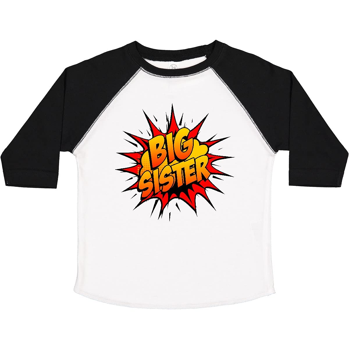Inktastic Big Sister Super Hero Toddler T-Shirt - Cute Superhero Graphic Tee for Toddler Girls - Perfect for Sibling Matching Outfits & Superhero Theme Parties