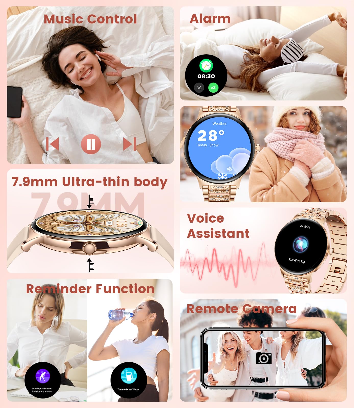 LIGE Smart Watch for Men & Women - 1.43
