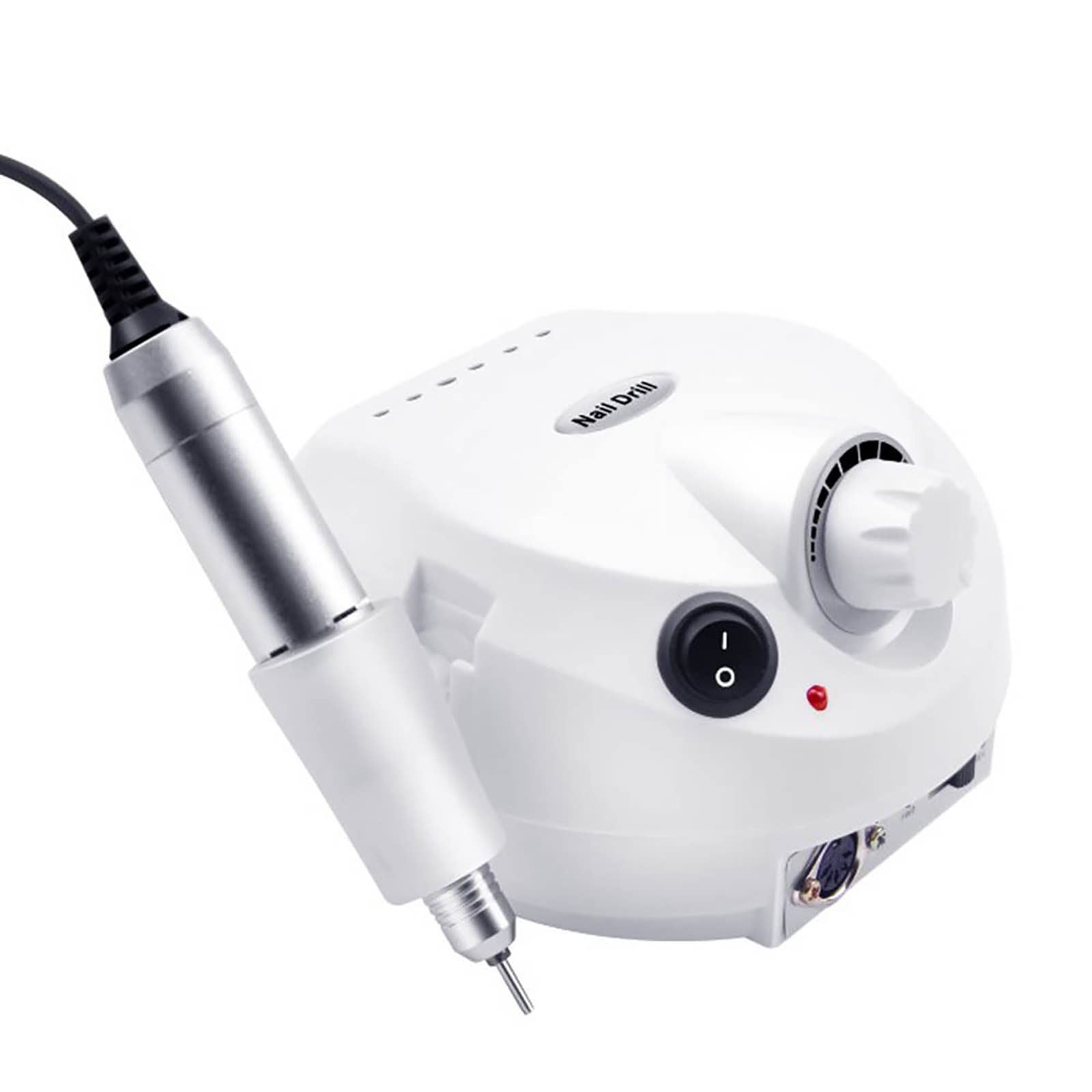 35000RPM Professional Electric Nail File with Foot Pedal & Pen Holder - High Speed Nail Drill for Acrylic Nails, Manicure, Pedicure, Cuticle Removal & Nail Polishing - Perfect for Salon & Home Nail Care