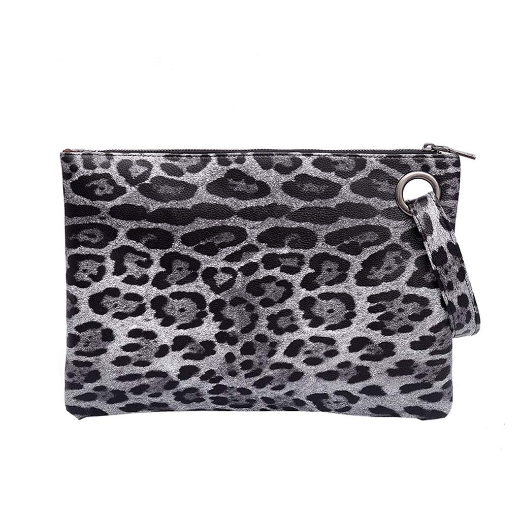 Vintage Leopard Print Crossbody Bag for Women - Retro Shoulder Messenger Bag with Checkbook Wallet - Perfect for Work, Travel & Everyday Use