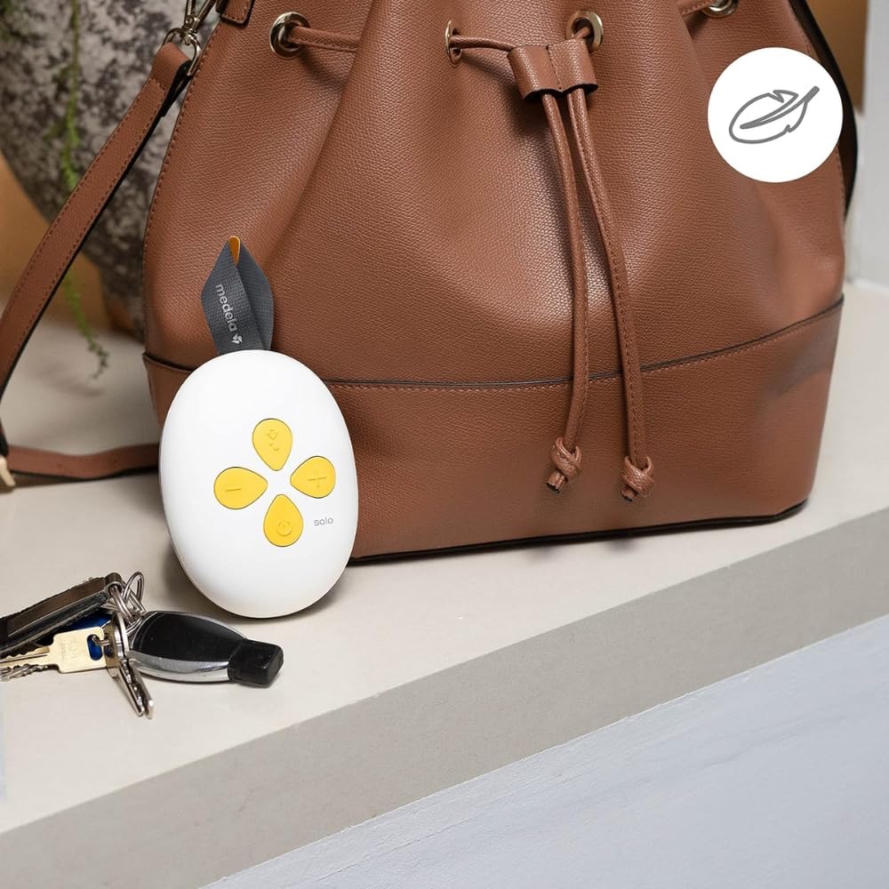 Medela Solo Electric Breast Pump - Lightweight & Comfortable Single Electric Pump with Flex Shields for Efficient Milk Expression - Perfect for Travel, Work & On-the-Go Moms