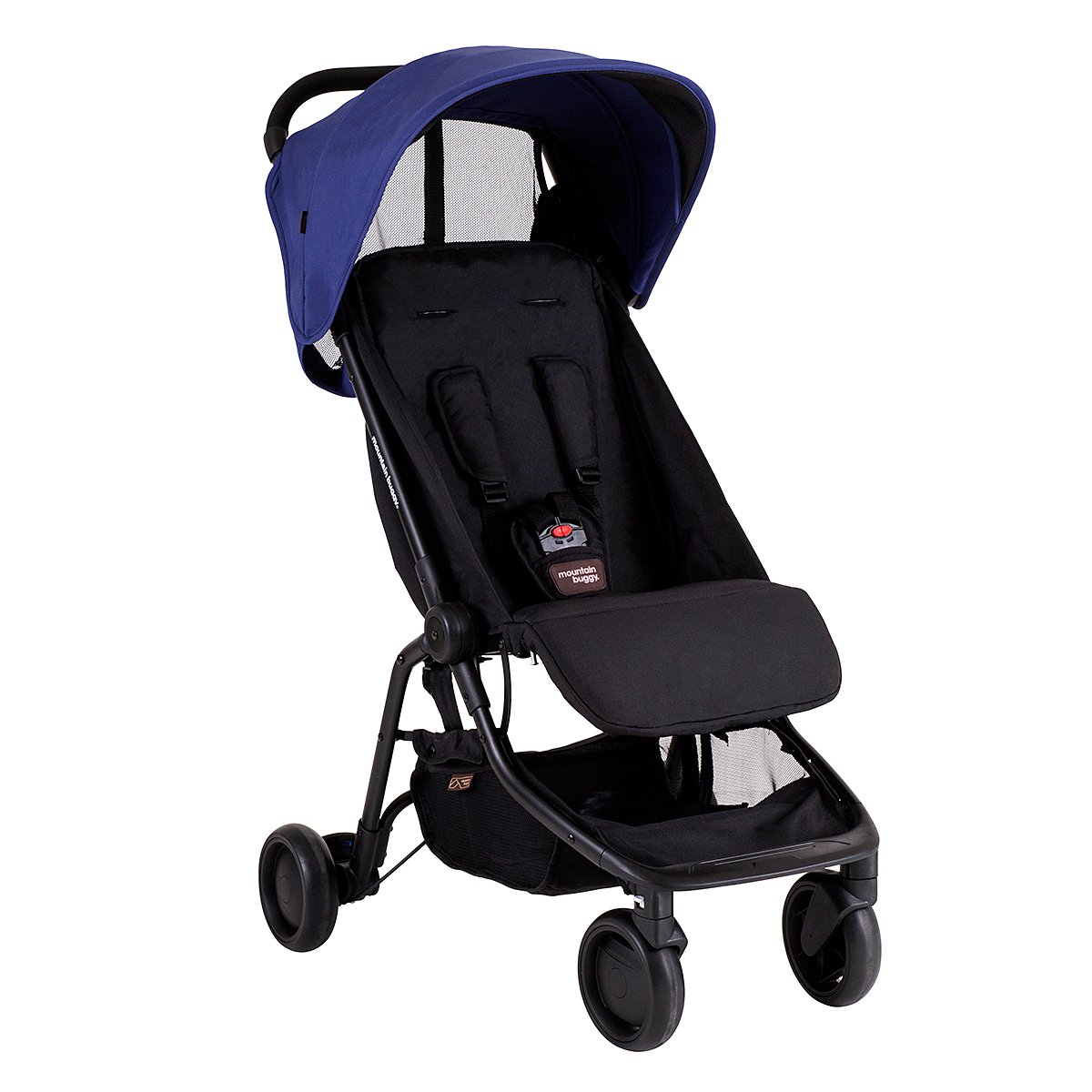 Mountain Buggy Nano 2015 Lightweight Compact Travel Stroller - Navy Blue | Perfect for Air Travel, City Walks & Outdoor Adventures