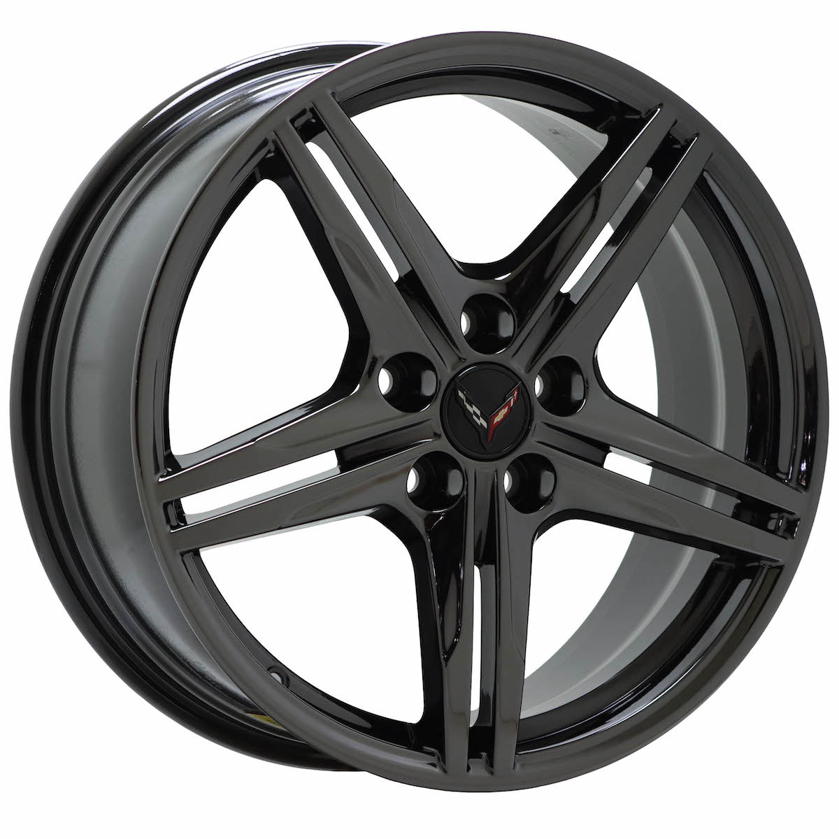 19x8.5 20x11 Corvette C8 Black Chrome Wheels & Rims - Factory 8126 8127 EXCHANGE - Perfect for Performance Upgrades & Custom Styling