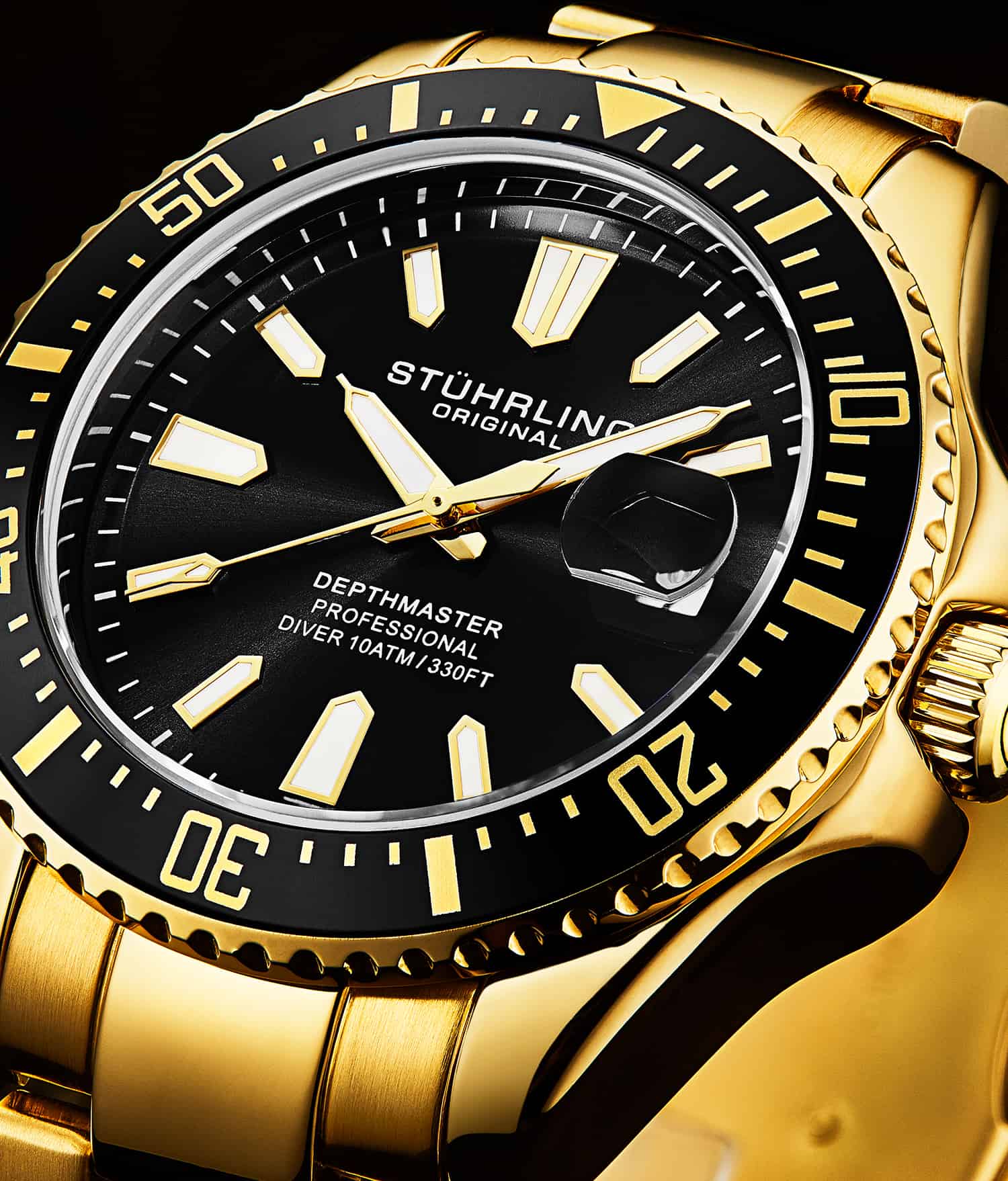 Depthmaster 3950A 42mm Quartz Diver Watch - Waterproof Luxury Dive Watch for Men - Perfect for Scuba Diving, Swimming & Outdoor Adventures