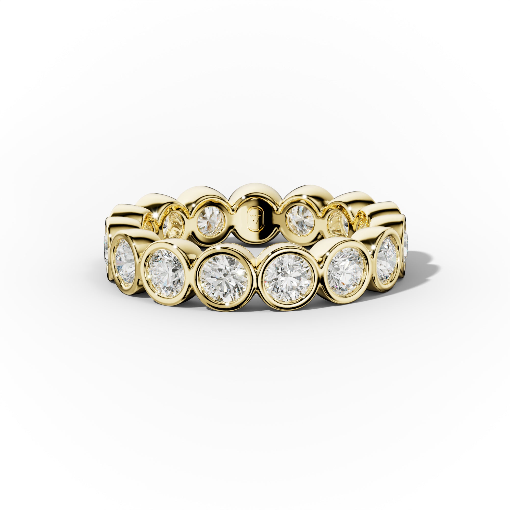 2.0 Carat Bezel Set Round Diamond Eternity Band Wedding Ring - Perfect for Bridal Jewelry, Anniversary Gifts & Special Occasions