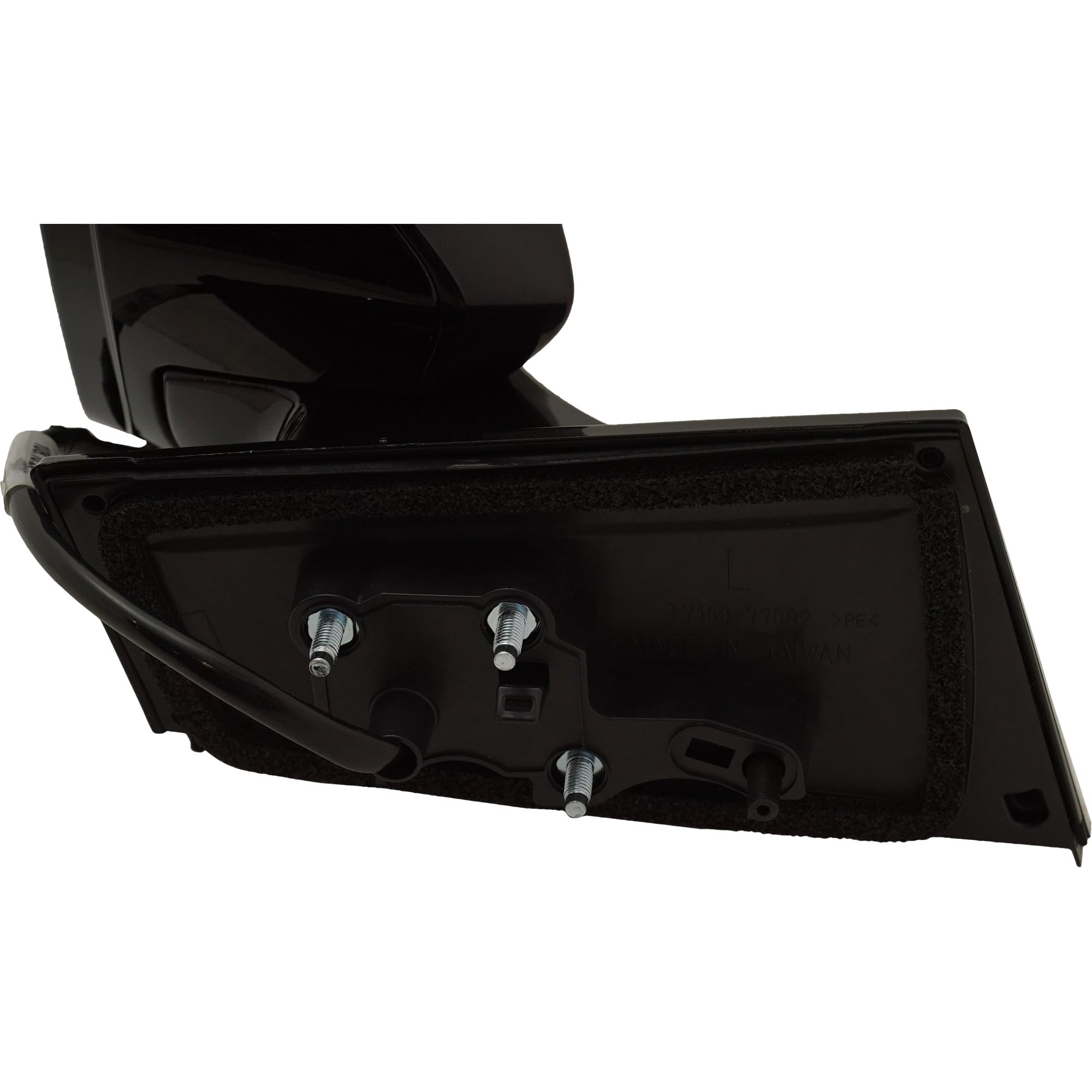 GO-PARTS Power Mirror for Toyota Prius 2016-2020 & Prius Prime 2017-2020 - Left Side Driver Manual Folding Heated Paintable with Blind Spot Detection - Replacement Side View Mirror for 2017 2018 2019 Models | Perfect for Winter Driving & Enhanced Safety