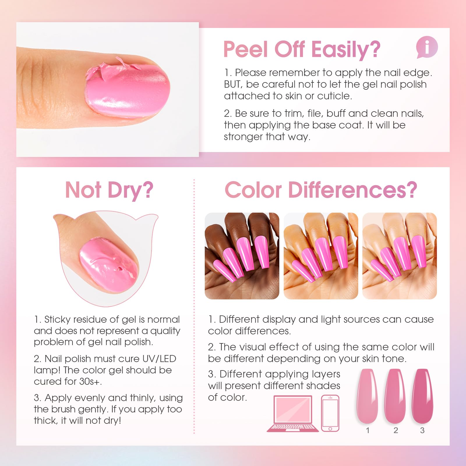 ROSALIND Semi-Permanent Gel Nail Polish Set - 26+4 PCS Violet Blue Green Nail Polish with Base & Top Coat, Matte & Glitter Top Coat, Mini UV/LED Semi-Permanent Black White Red Gray Nail Polish for Manicure - Perfect for Home Nail Art, Salon Professionals & DIY Beauty Enthusiasts