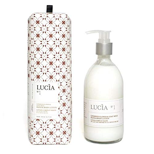 Lucia Goatmilk & Linseed Hand & Body Lotion - 10.1 oz | Ultra Moisturizing for Dry Skin | Perfect for Daily Hydration & Winter Care