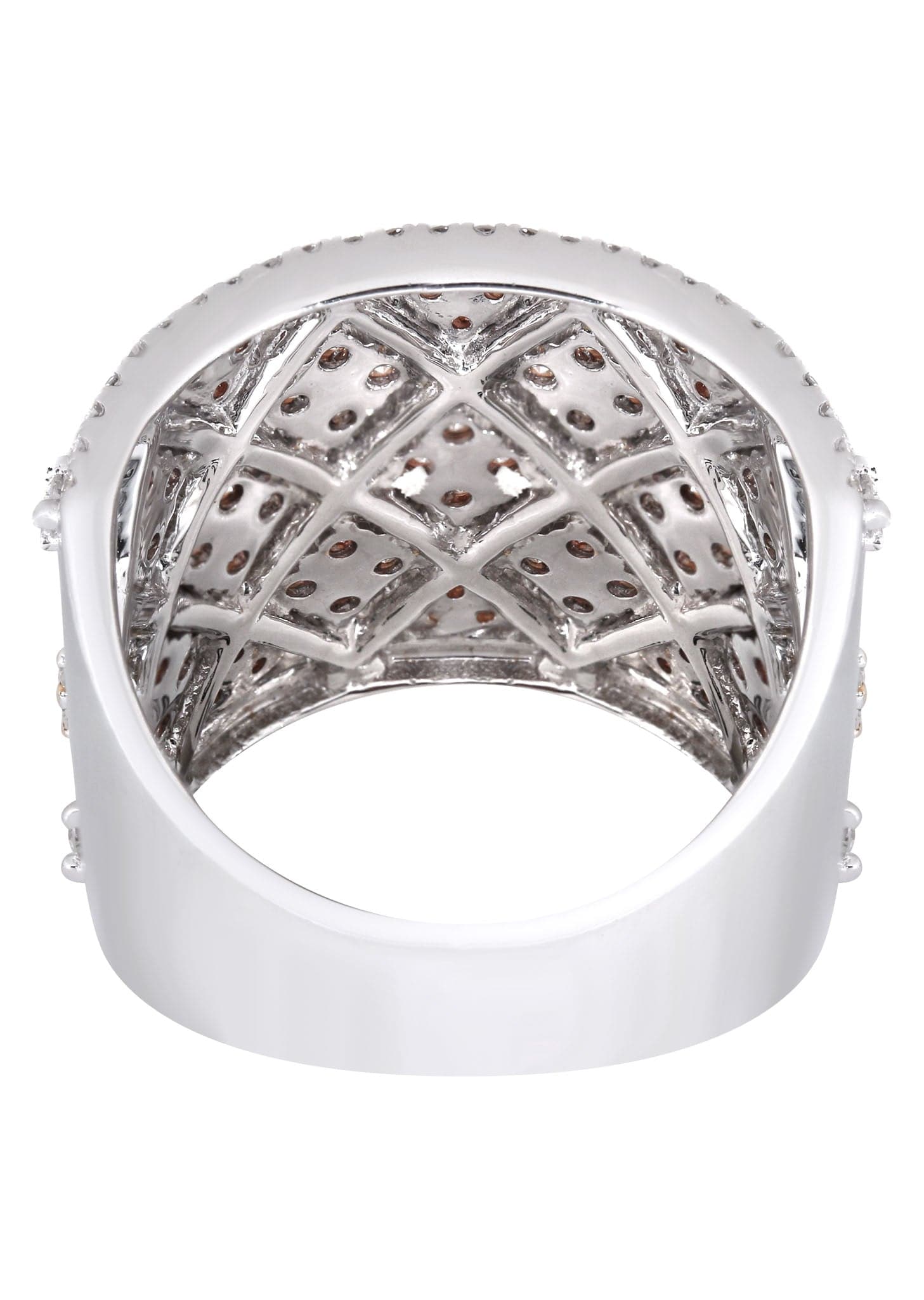 14K White Gold Ladies Diamond Cocktail Ring | 2.71 Carats Total Weight | 13.58 Grams | Elegant Evening Party Jewelry for Women | Perfect for Weddings, Anniversaries & Special Occasions