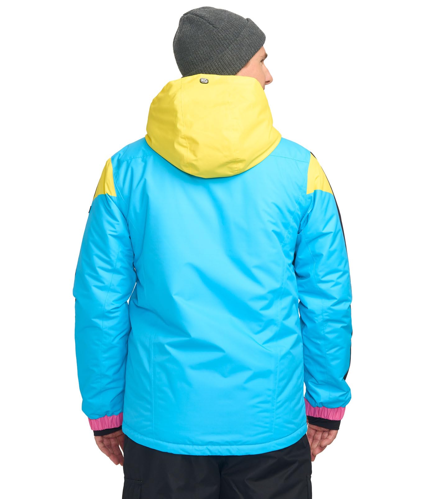 Fun & Colorful Men's Ski Jackets - Waterproof Hooded Snow Jacket for Adults | Après Ski Outerwear for Winter Sports & Cold Weather