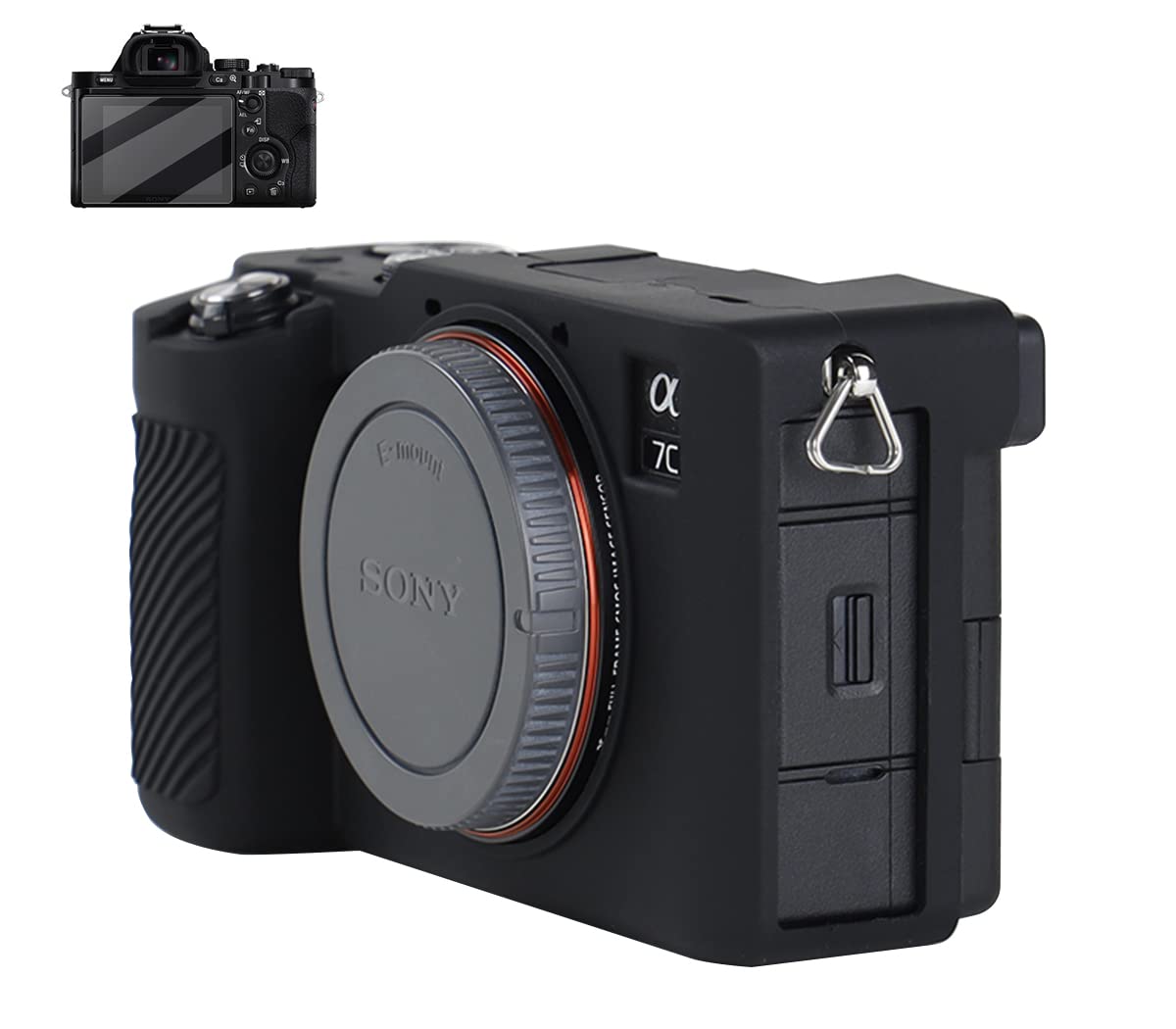Sony A7C Camera Case - Slim Fit Anti-Scratch Soft Sleeve for Alpha A7C Full Frame Mirrorless Camera with Screen Protector (Black) | Perfect for Travel, Outdoor Photography & Daily Protection
