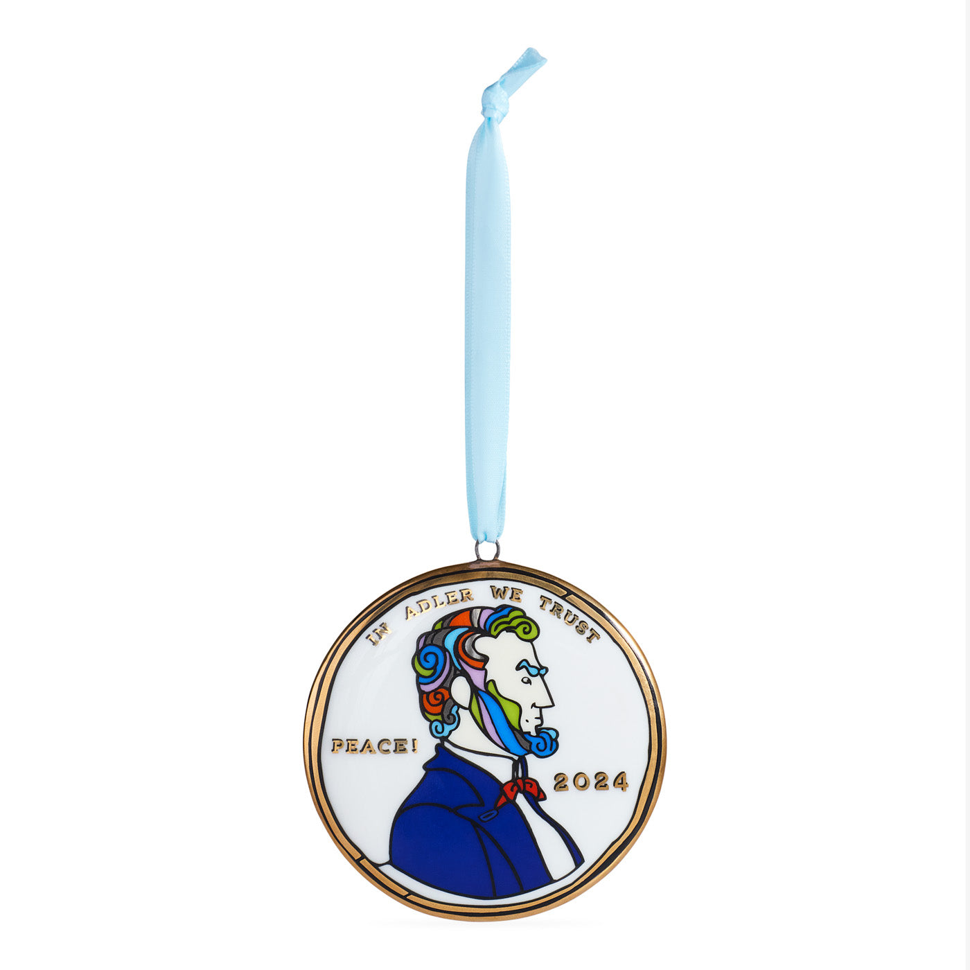 Peace & Love 2024 Christmas Ornament - Handmade Holiday Tree Decoration for Home, Office & Gifts | Perfect for Xmas Decor, Party Favors & Festive Celebrations