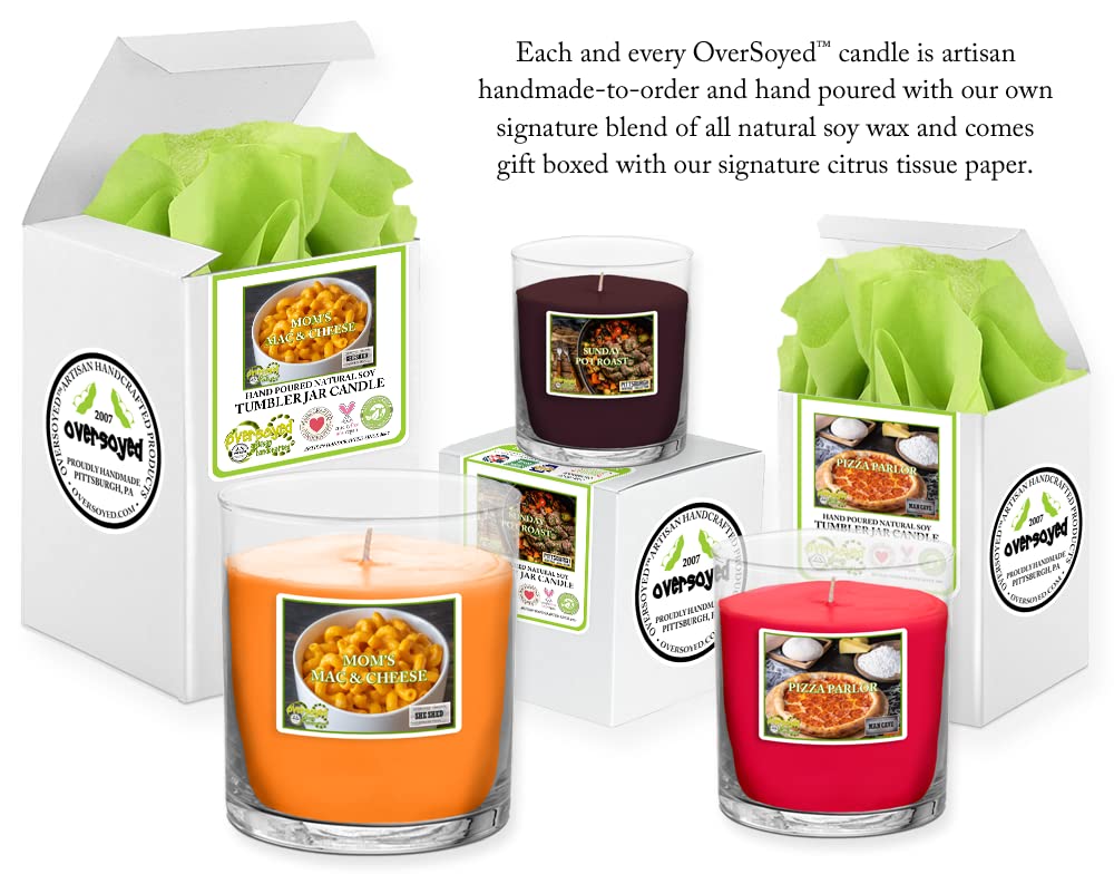 Artisan Hand-Poured Chicken & Waffles Scented Candle - 3oz Jar with 30-Hour Burn Time - Man Cave Decor & Gifts - Perfect for Home, Office, and Relaxation Spaces - Reusable Brown Tumbler 2