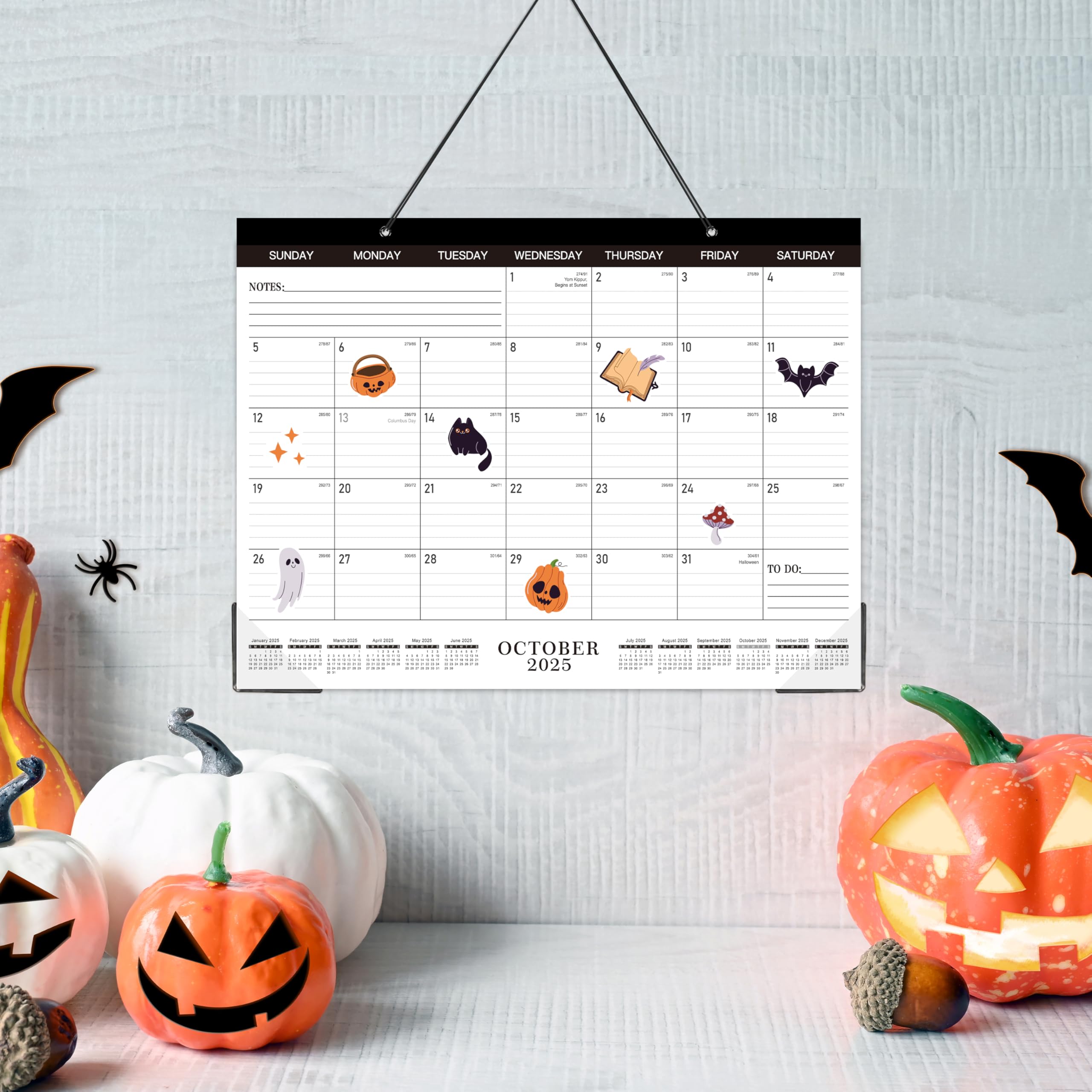 2025-2026 18-Month Desk & Wall Calendar (July 2025 - December 2026) | 14.6