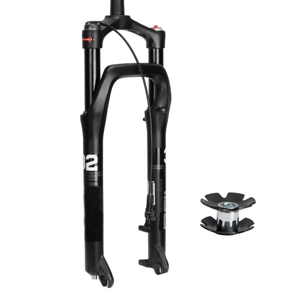 SLRMKK 26 Inch Bike Suspension Fork - 135mm Travel Magnesium Aluminum Alloy ATV/Mountain Bike Fork with Lockout Control (Hand/Lever) - Ideal for Snow Biking, Trail Riding & Off-Road Cycling Adventures