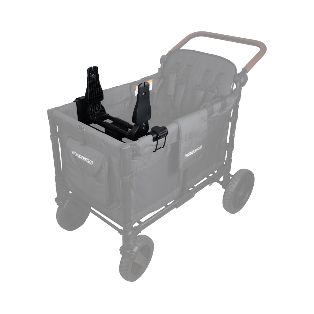 360-Degree Rotating Graco Car Seat Adapter for WONDERFOLD W4 Wagon Stroller - Easy Installation & Compact Fold - Perfect for Travel, Shopping & Family Outings with Infants