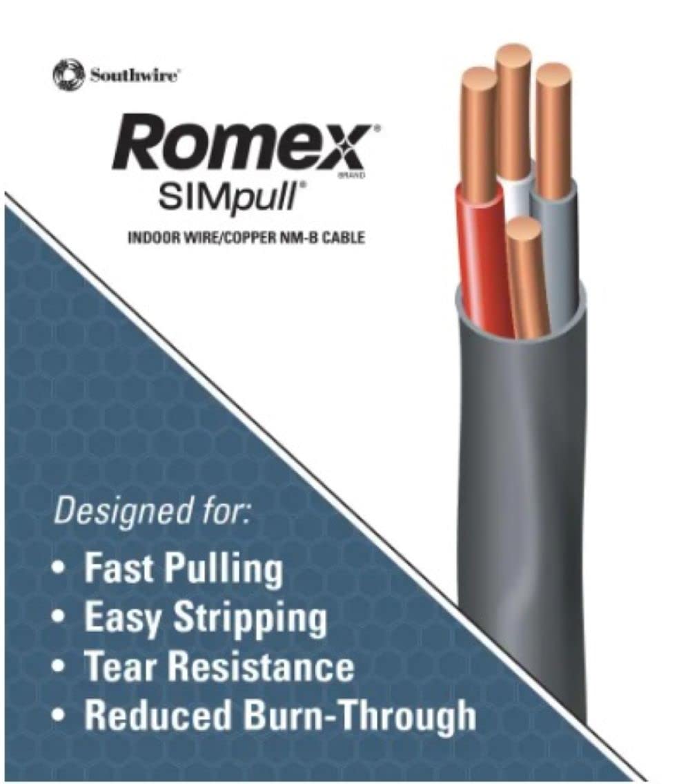 8/3 NMWG 500ft Electrical Wire - Heavy Duty Copper Wire for Home, Industrial and Outdoor Electrical Wiring Projects