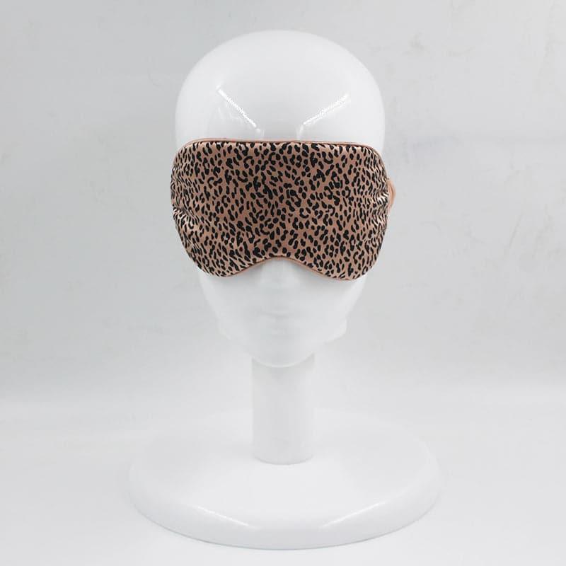 22 Momme Silk Sleep Mask - Leopard Print Design for Comfort & Luxury | Perfect for Travel, Relaxation & Nighttime Use